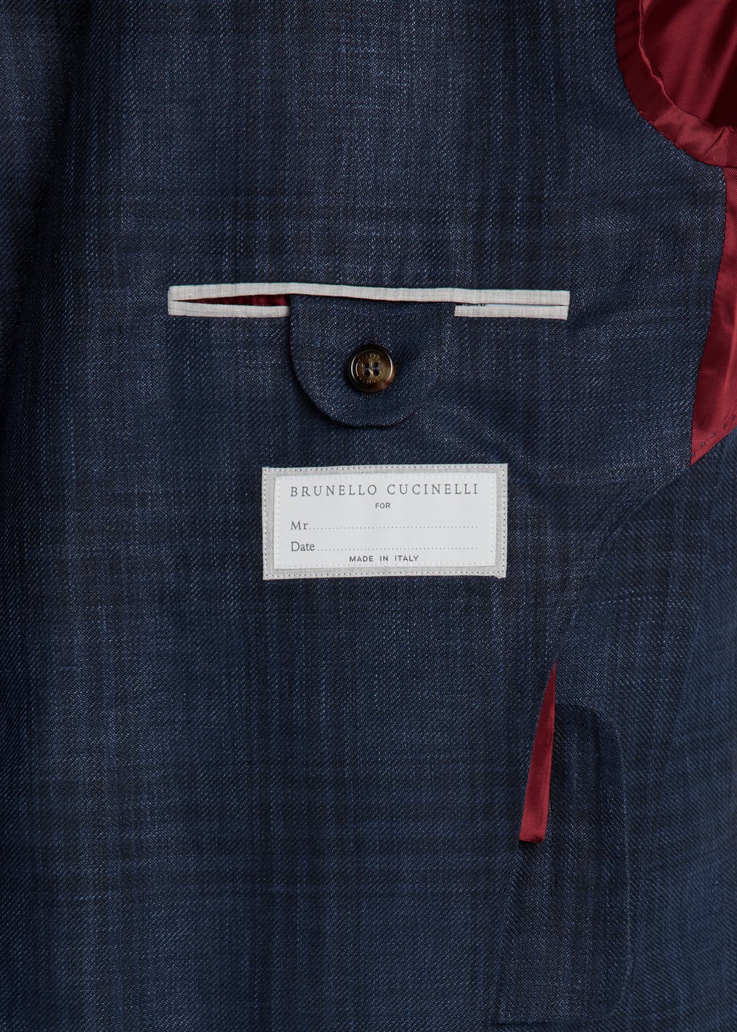 Brunello Cucinelli Men's Madras Check Single-Breasted Sport Coat Image 6 of 8