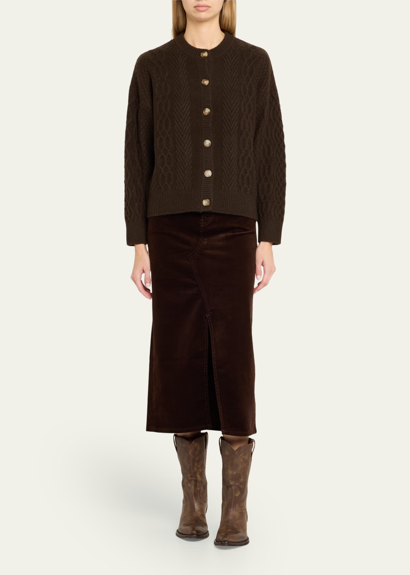 Miu Miu Campero Leather Cowboy Boots Image 3 of 6