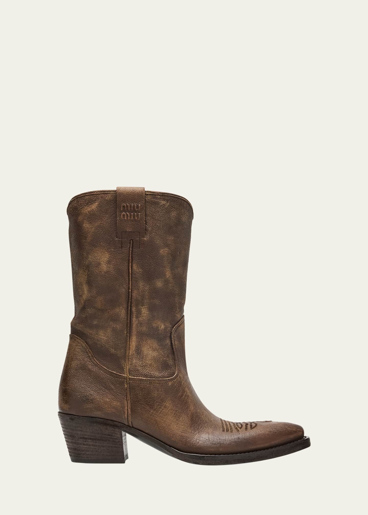 Miu miu cowboy boots top