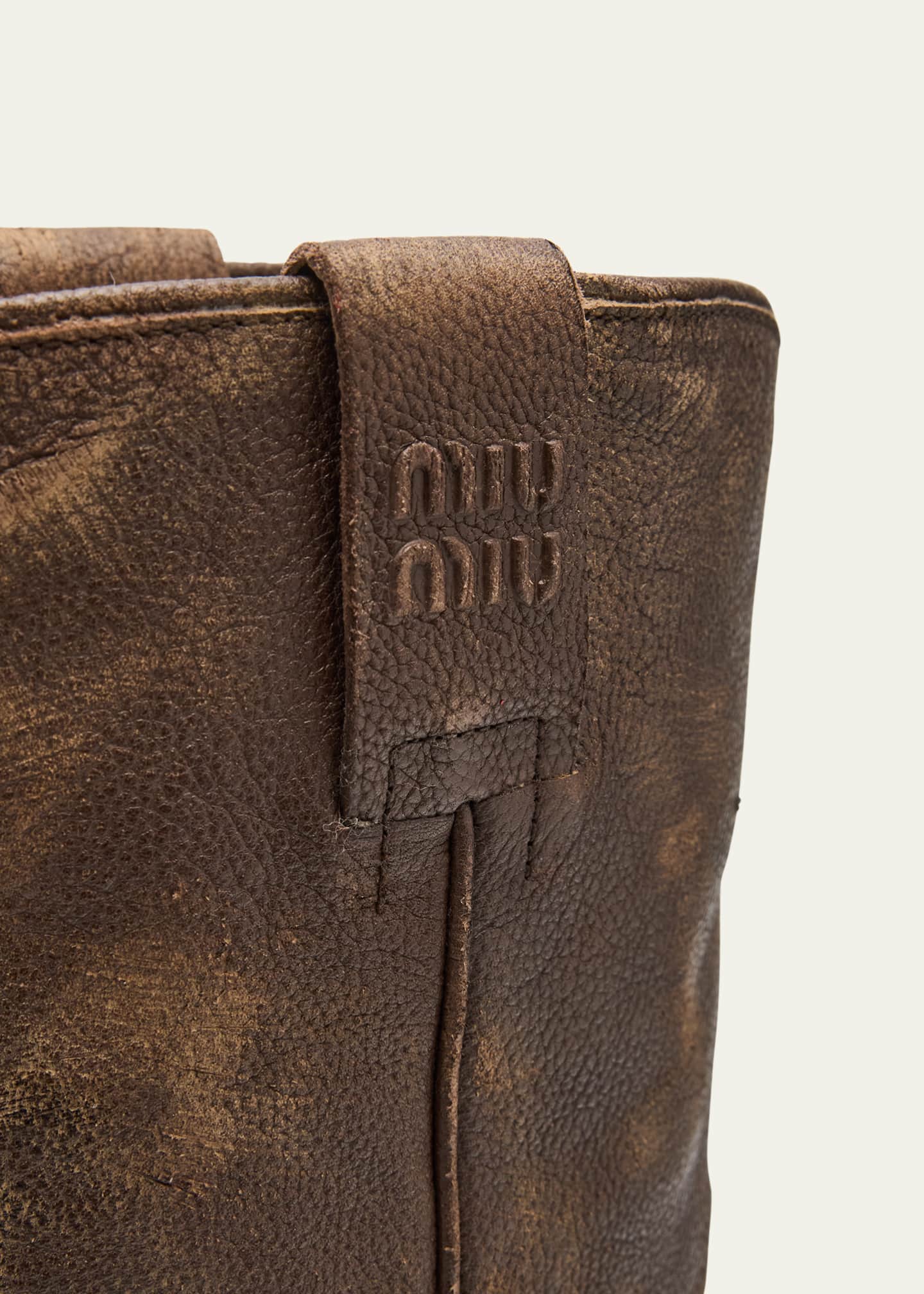 Miu Miu Campero Leather Cowboy Boots Image 5 of 6