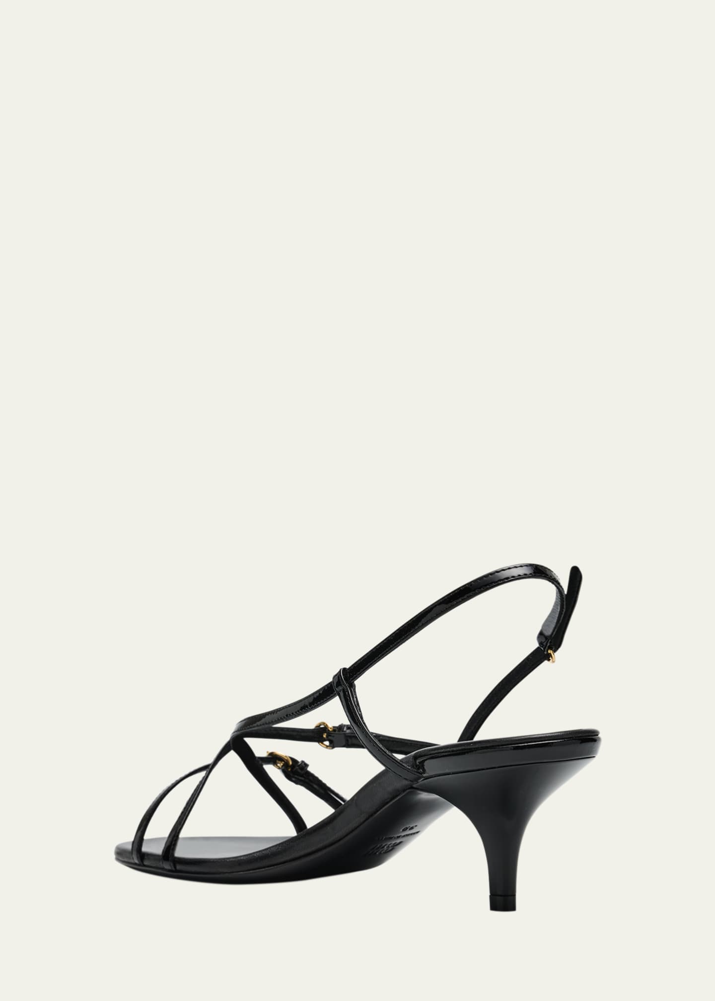 Vernice Strappy Leather Slingback Sandals