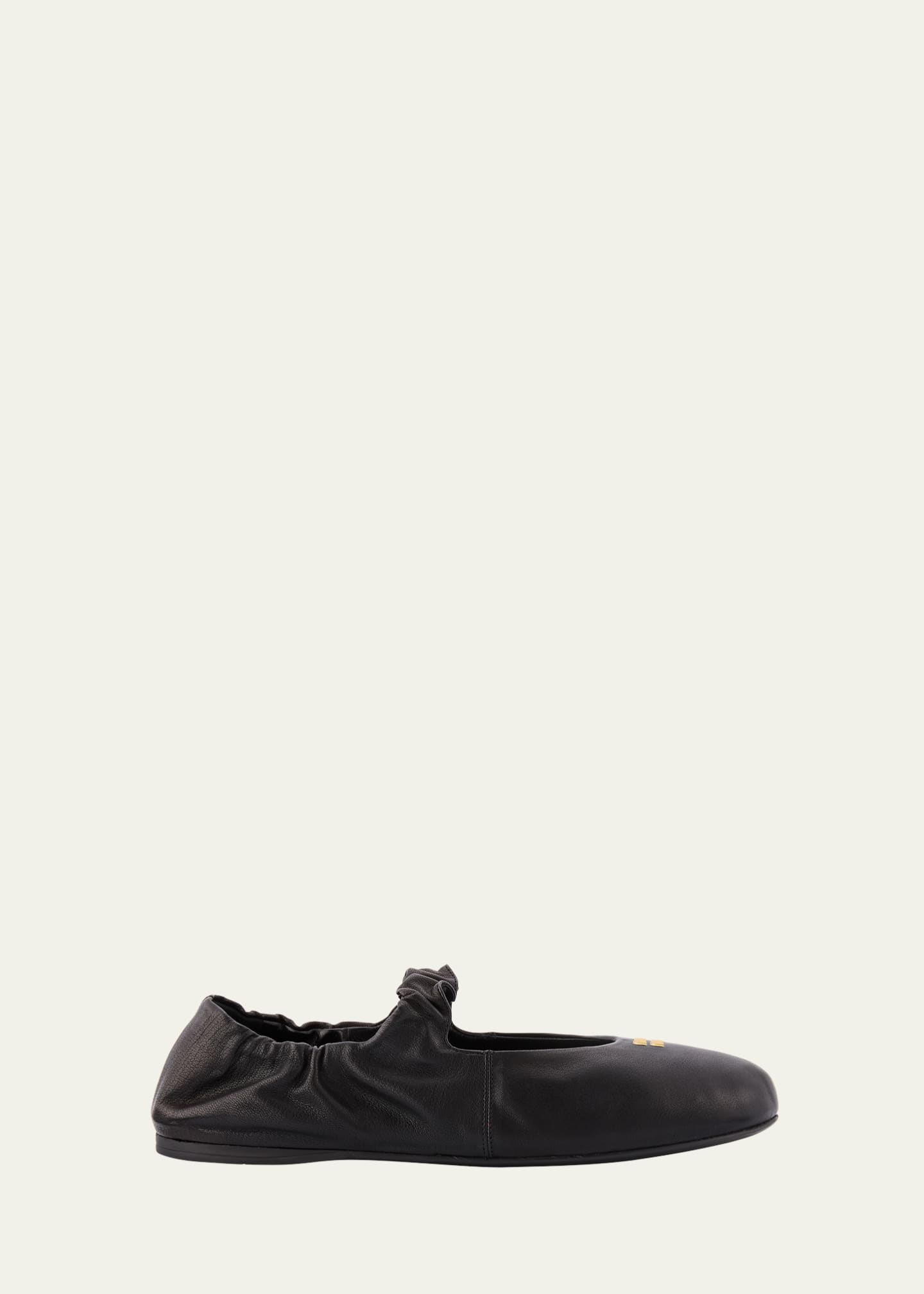 Miu Miu Leather Band Ballerina Flats - Bergdorf Goodman