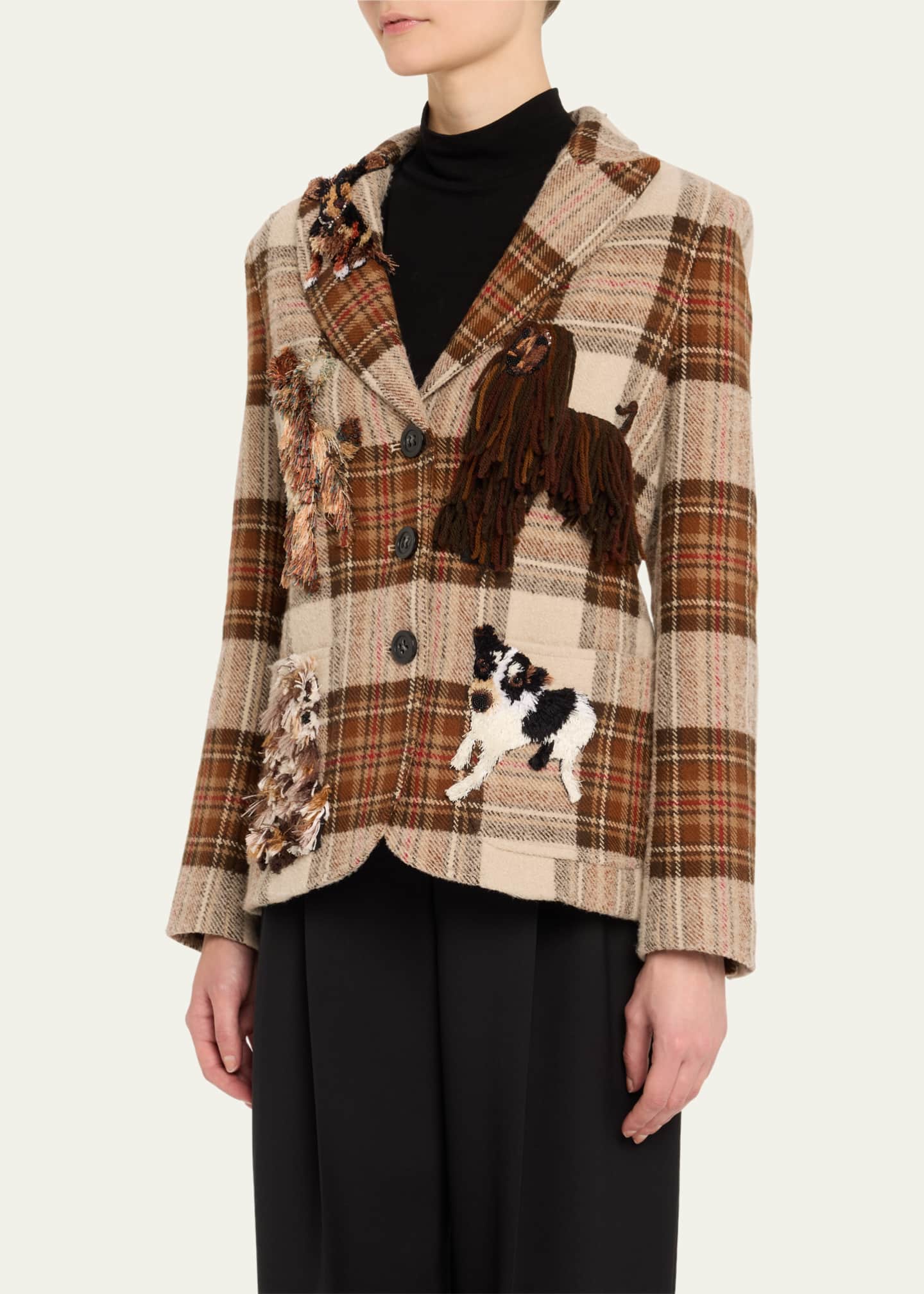 Libertine Westminister Embroidered Single-Breasted Jacket Image 4 of 5
