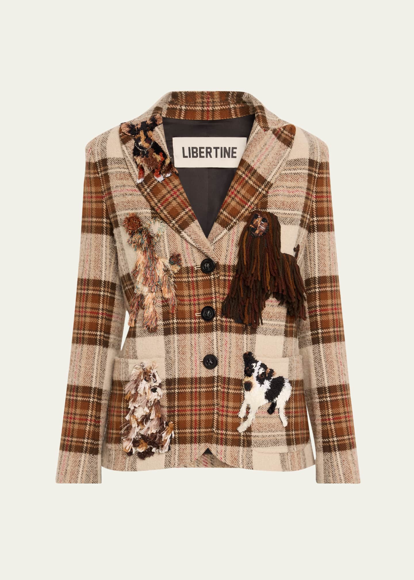 Libertine Westminister Embroidered Single-Breasted Jacket Image 1 of 5