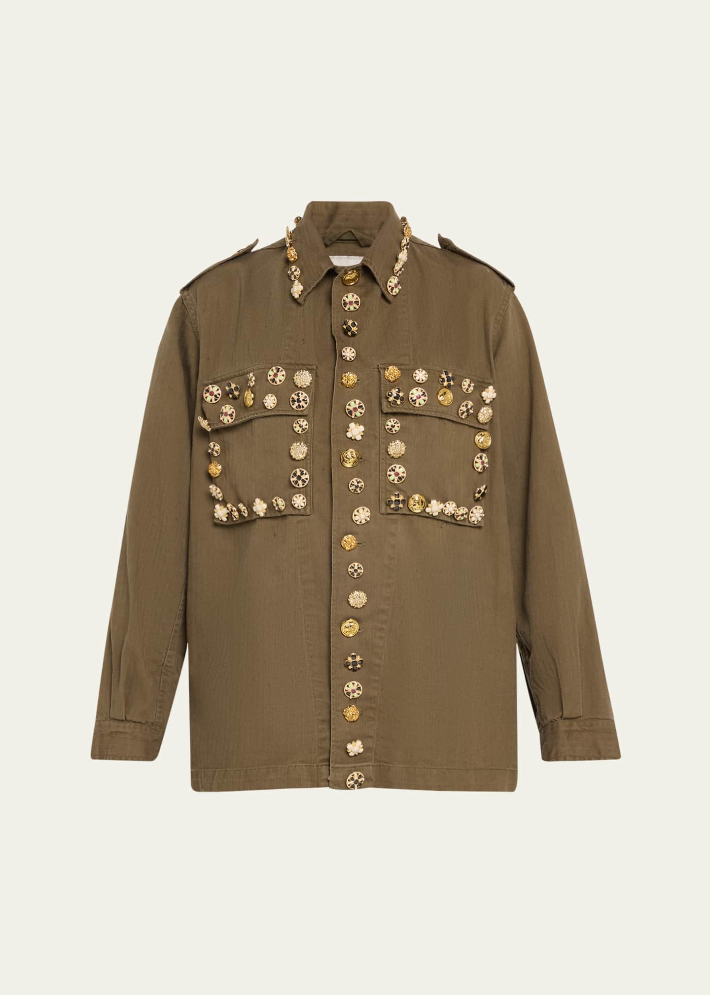 Libertine Button Luxe Vintage French Military Jacket Image 1 of 5