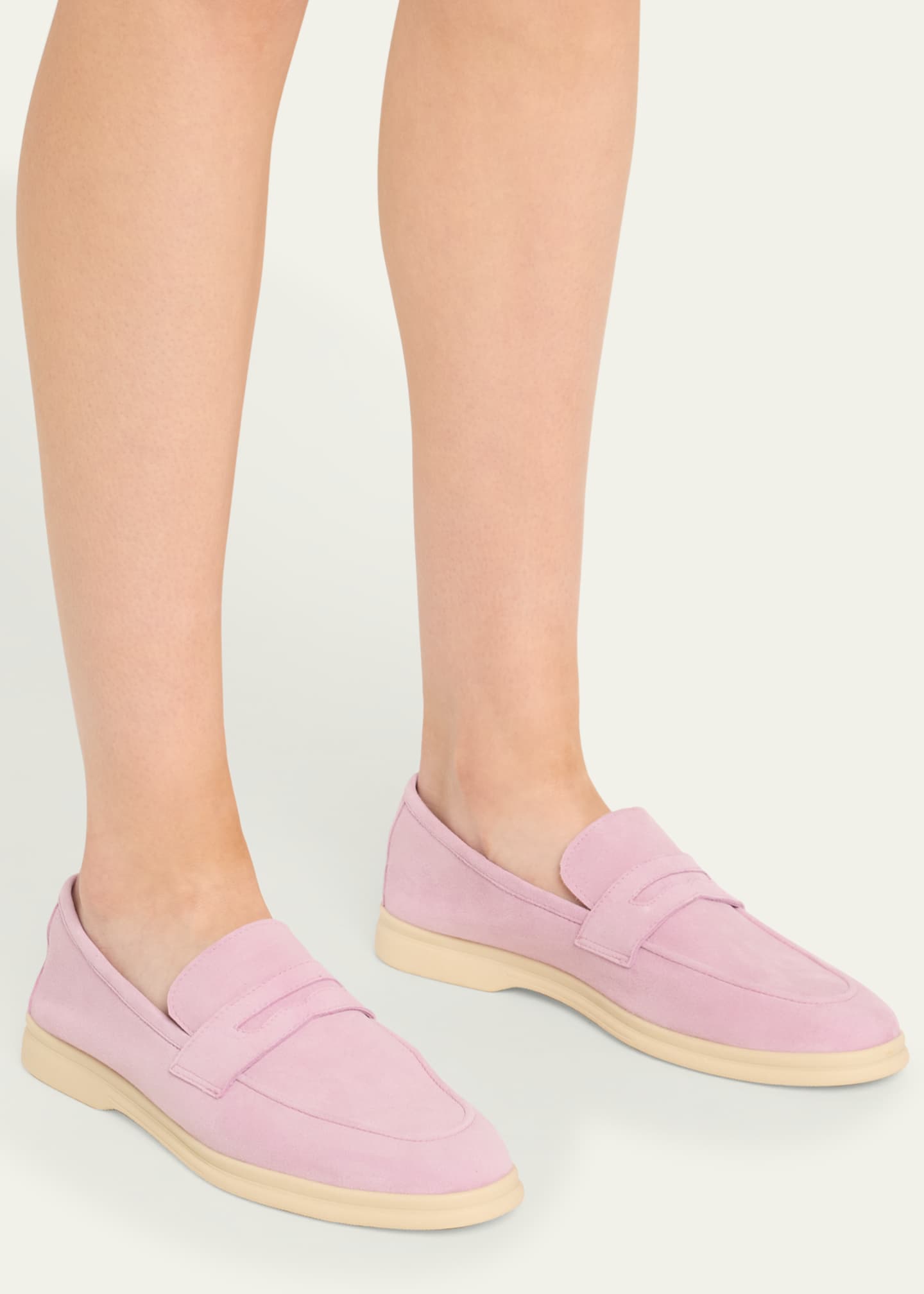 Sophique Essenziale Suede Penny Loafers Image 2 of 6