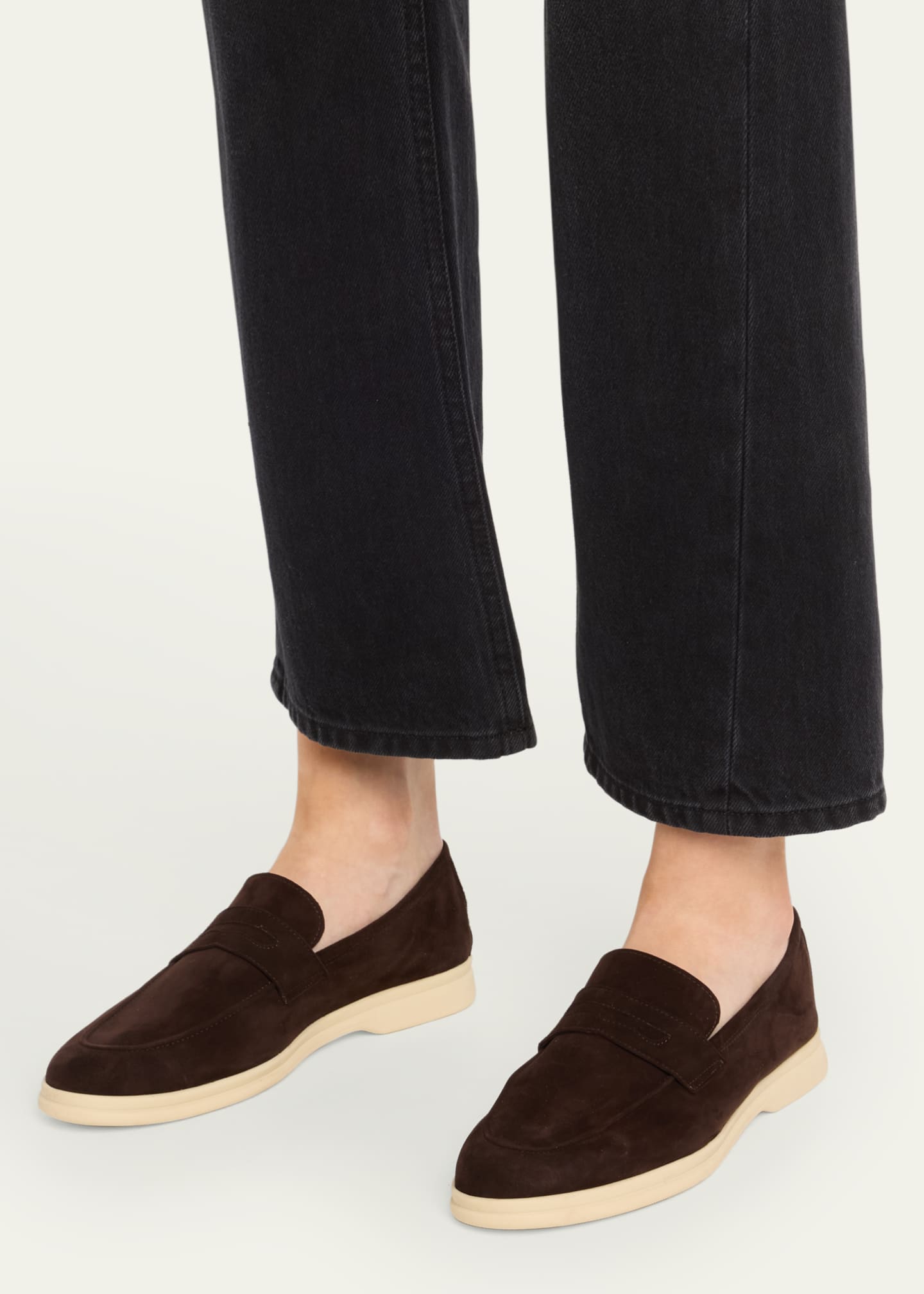 Sophique Essenziale Suede Penny Loafers Image 2 of 6