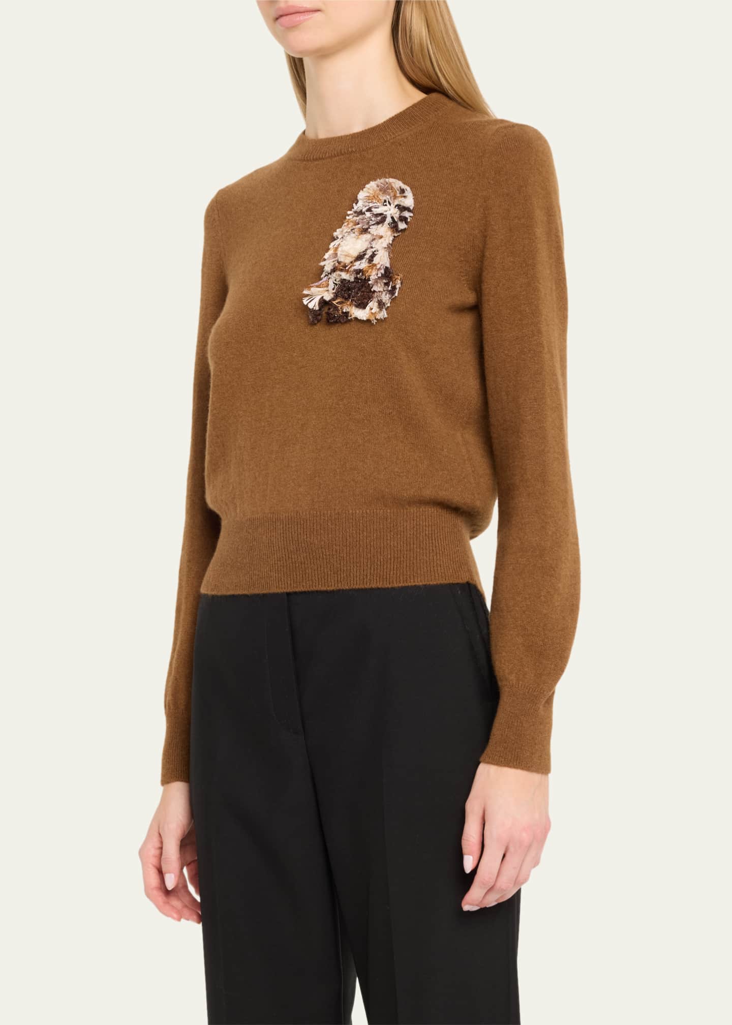 Libertine Westminster Embroidered Shrunken Cashmere Sweater Image 4 of 5