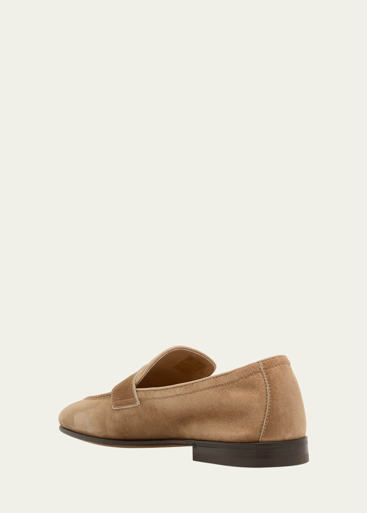 Brunello Cucinelli Men's Suede Penny Loafers Image 4 of 6