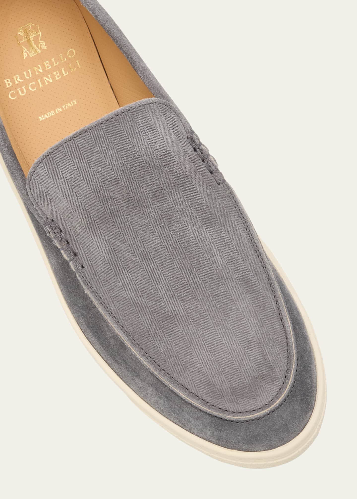 Men's Hybrid Venetian Suede Slip-Ons