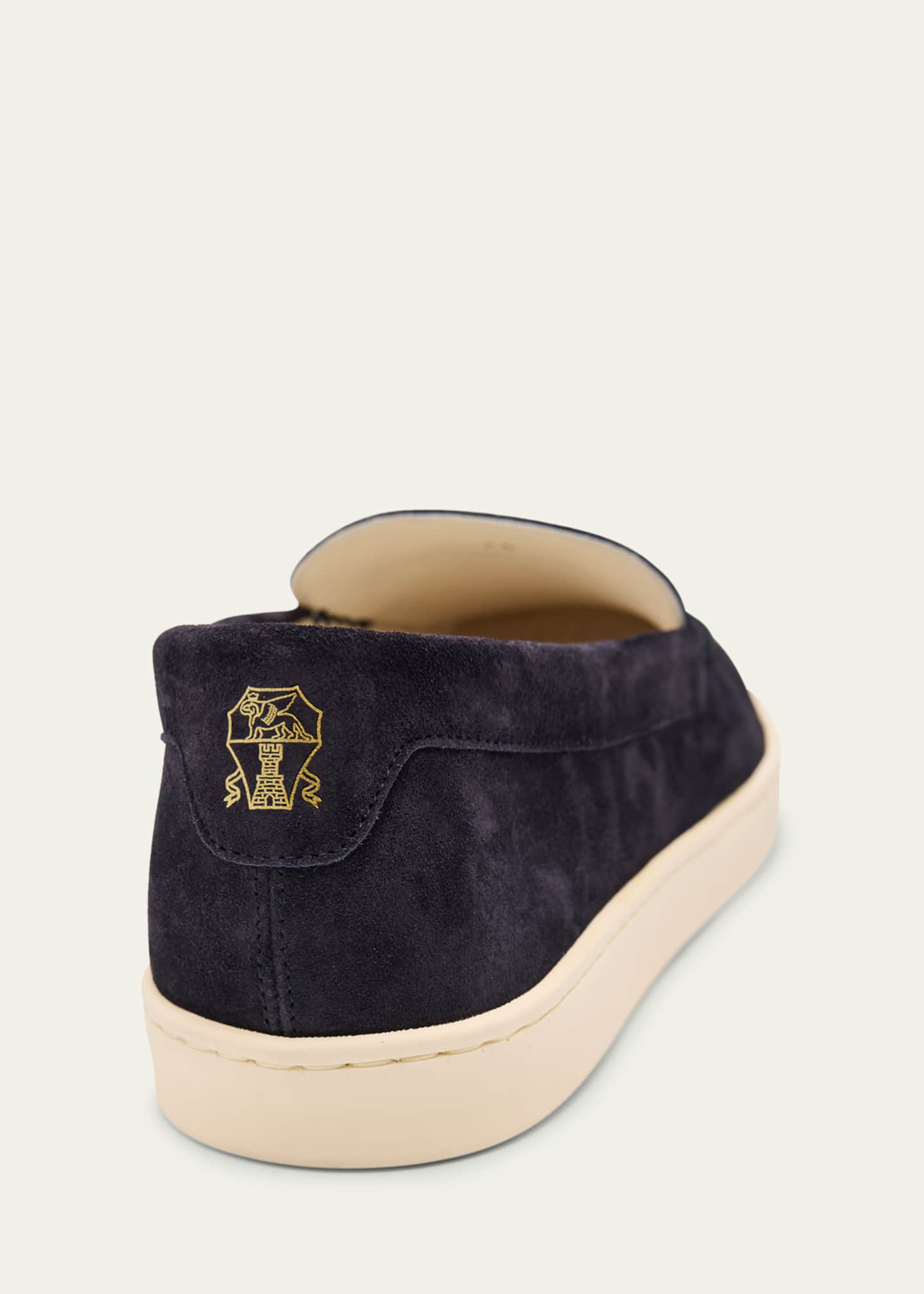 Brunello Cucinelli Men's Hybrid Venetian Suede Slip-Ons - Bergdorf
