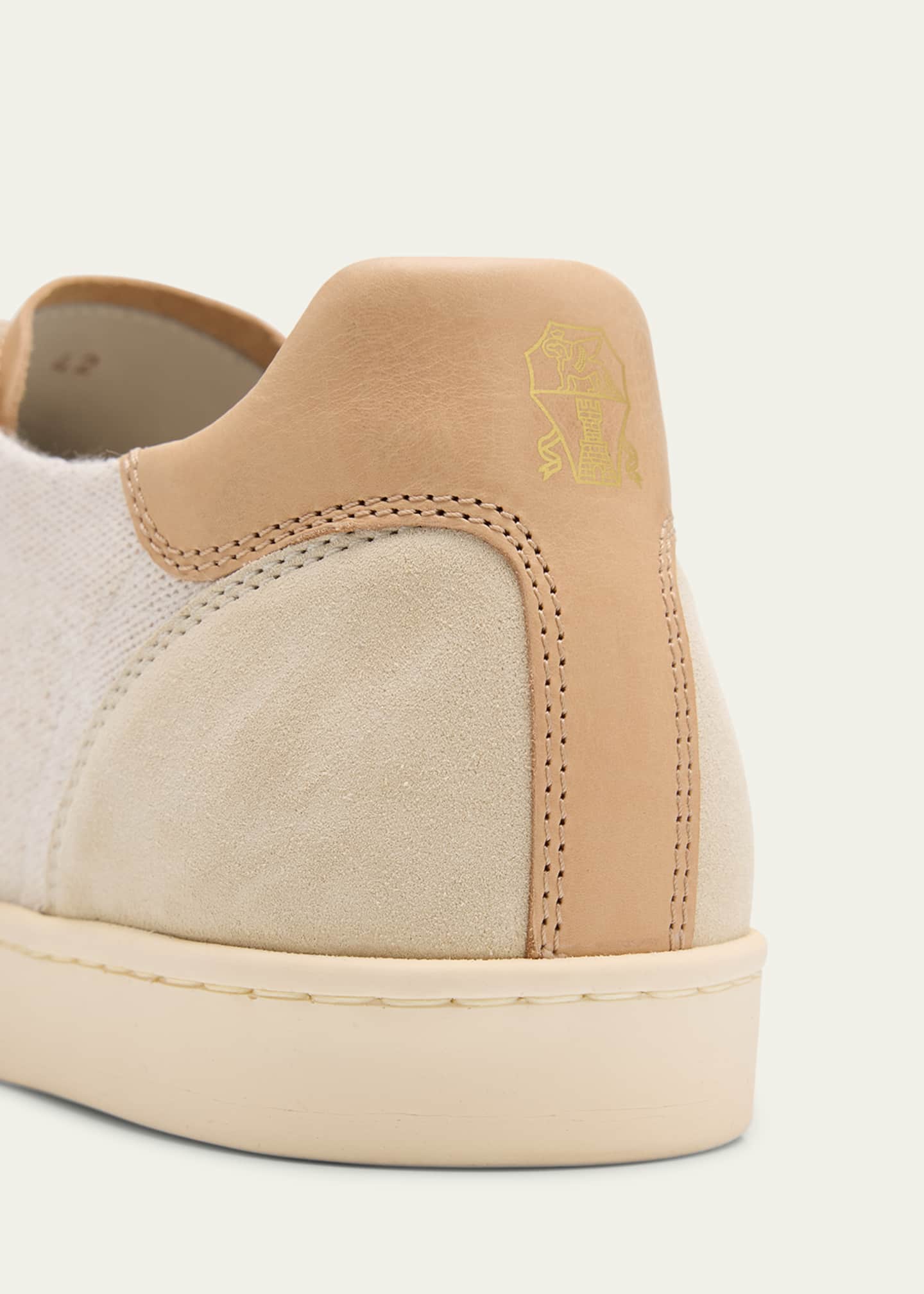Brunello Cucinelli Men's Knit T-Toe Sneakers Image 6 of 6
