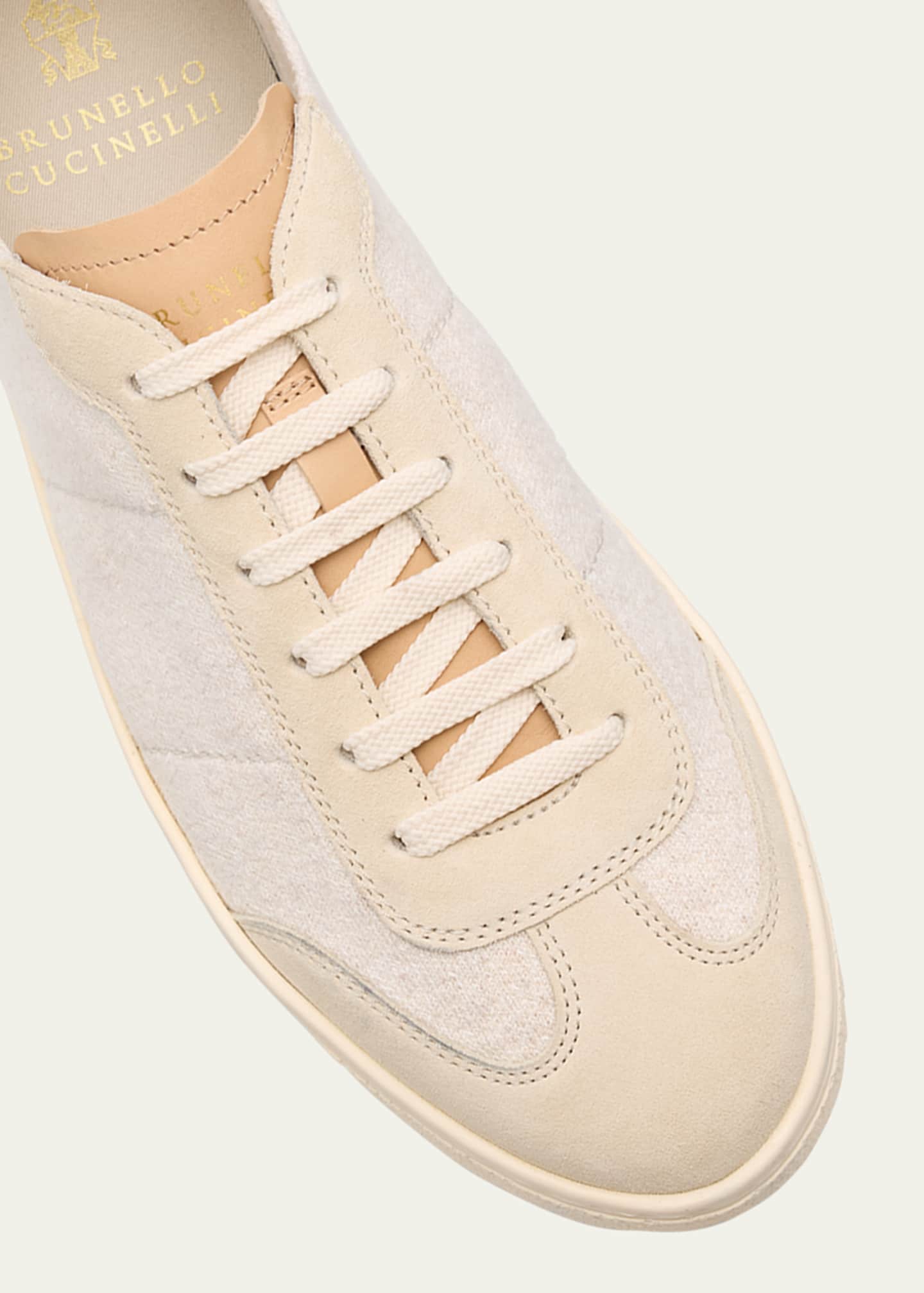Brunello Cucinelli Men's Knit T-Toe Sneakers Image 5 of 6