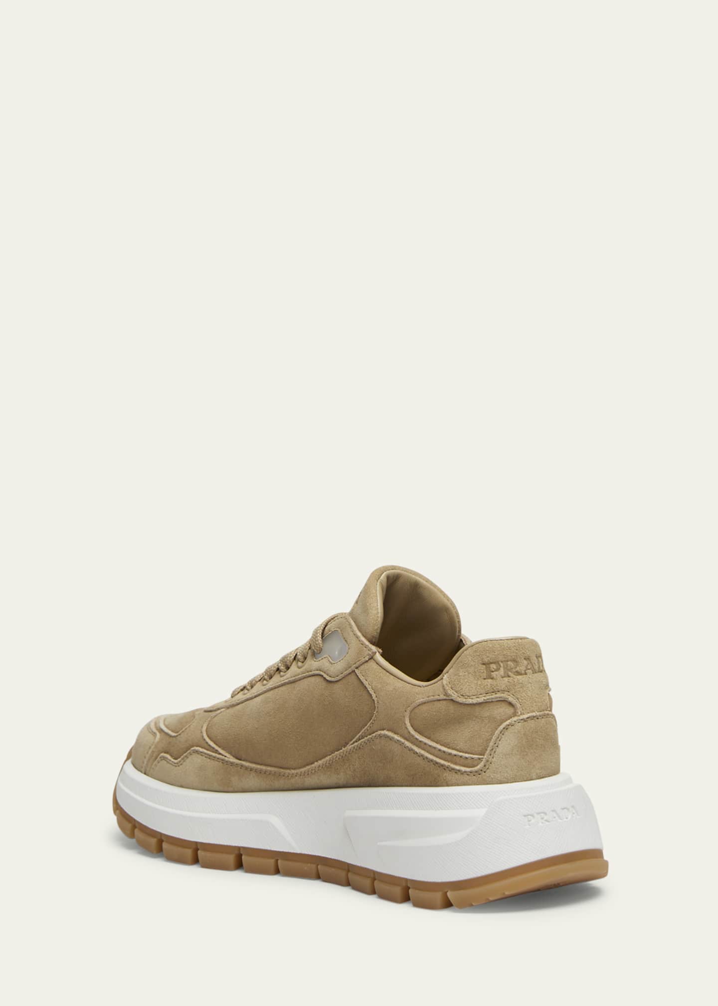 Prada Prax 01 Suede Logo Runner Sneakers Image 2 of 3