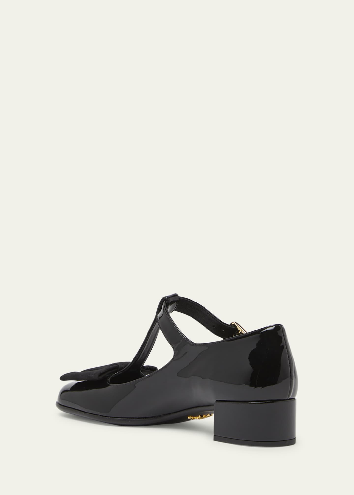 Vernice Patent Bow Mary Jane Pumps
