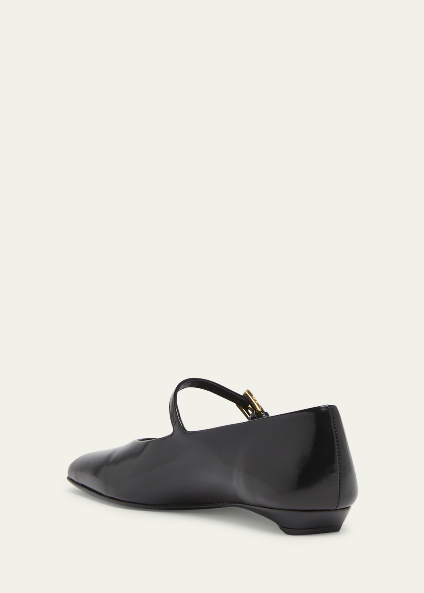 Prada Leather Mary Jane Ballerina Flats Image 2 of 3