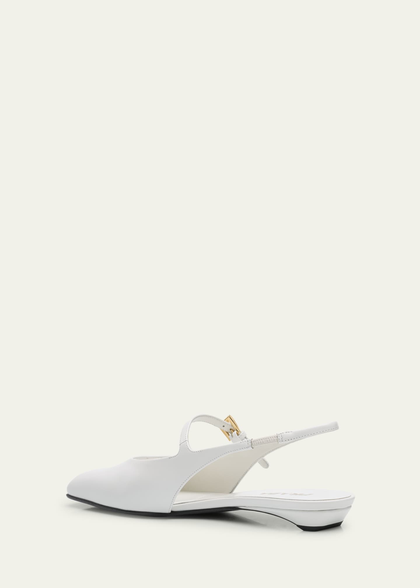 Prada Leather Mary Jane Slingback Flats Image 4 of 6
