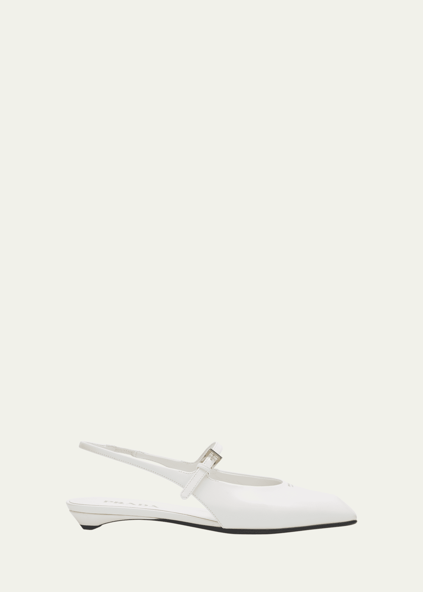 Prada Leather Mary Jane Slingback Flats Image 1 of 6
