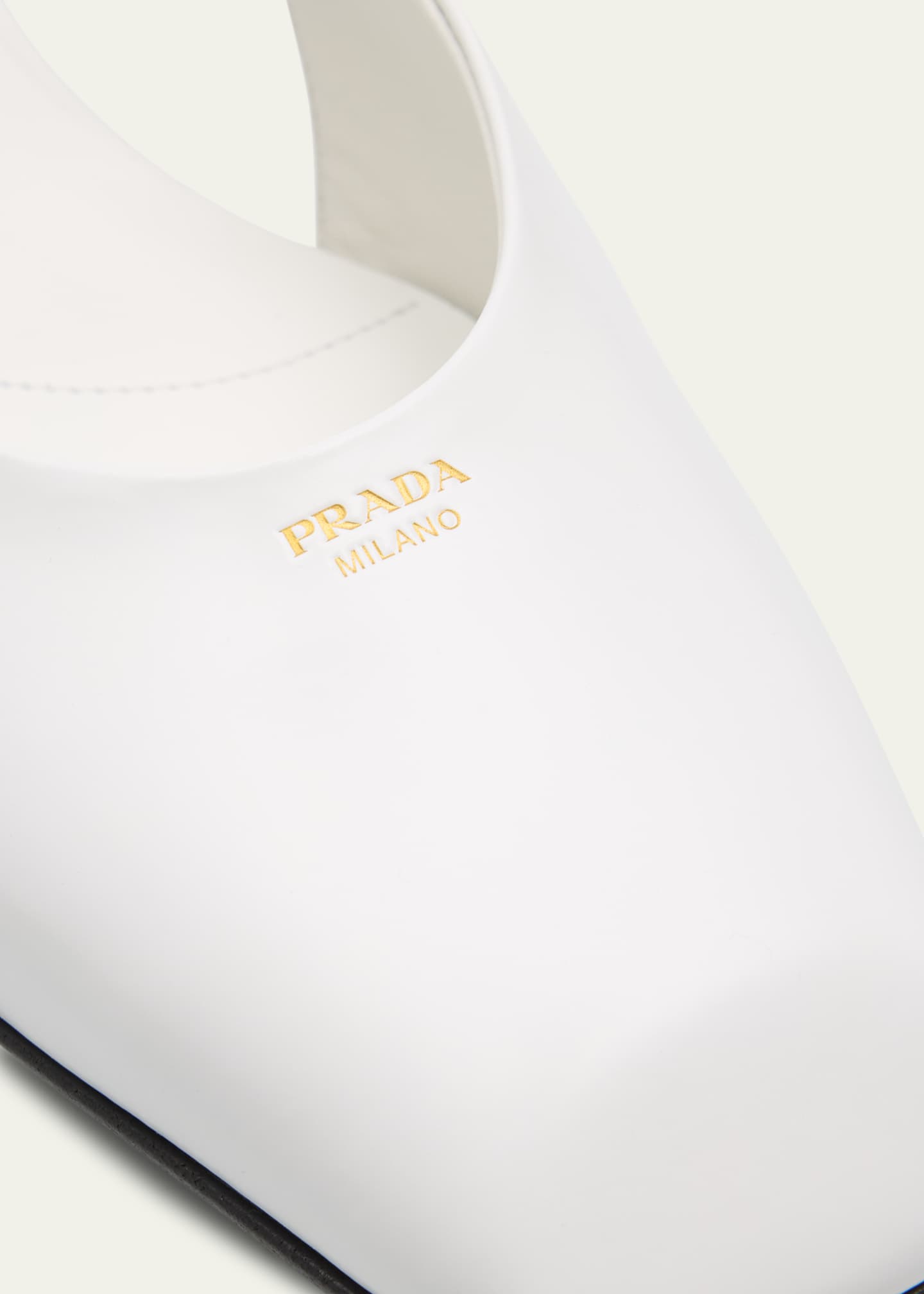 Prada Leather Mary Jane Slingback Flats Image 5 of 6