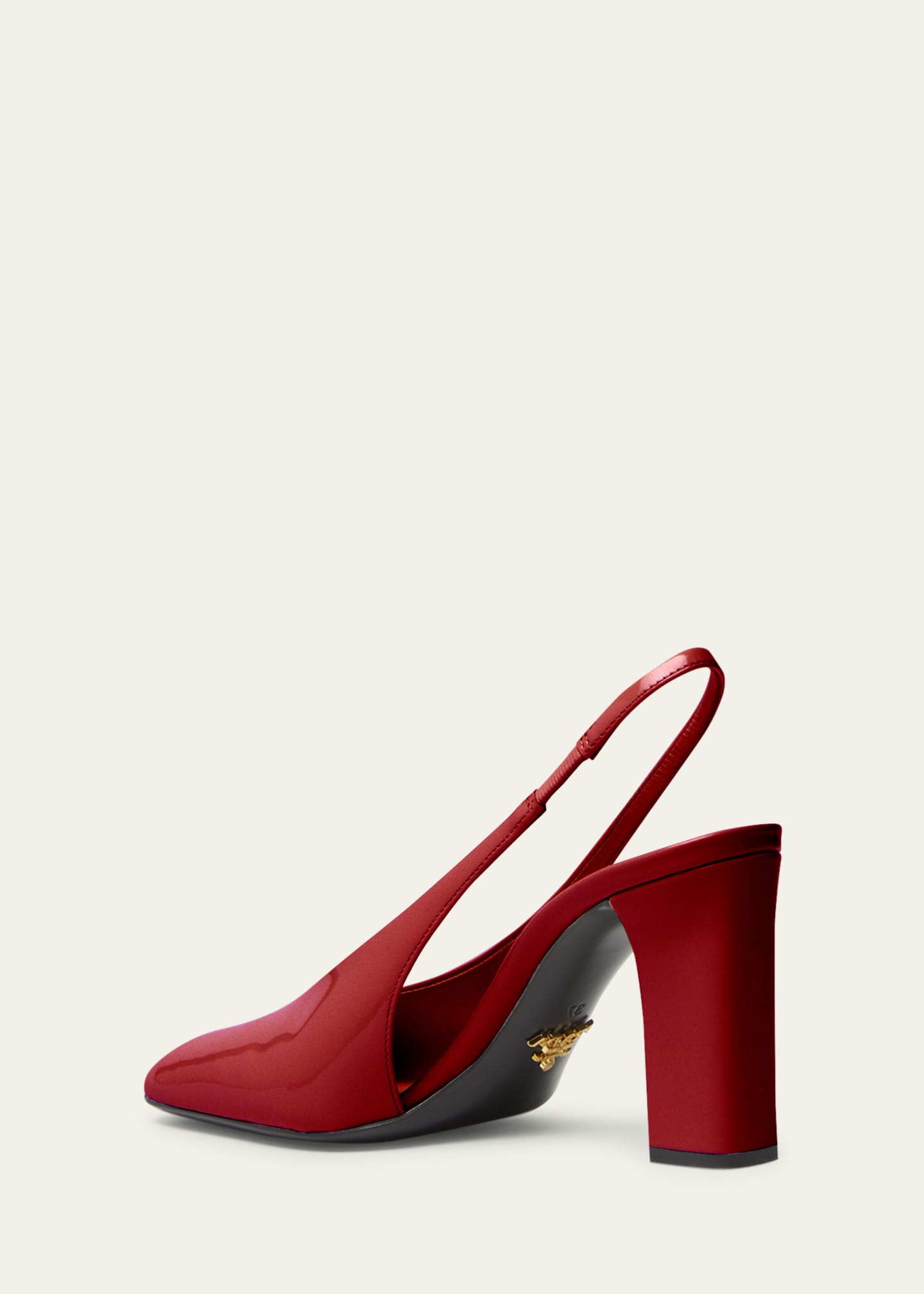 Prada Modellerie Vernice Patent Leather Slingback Pumps Image 4 of 6