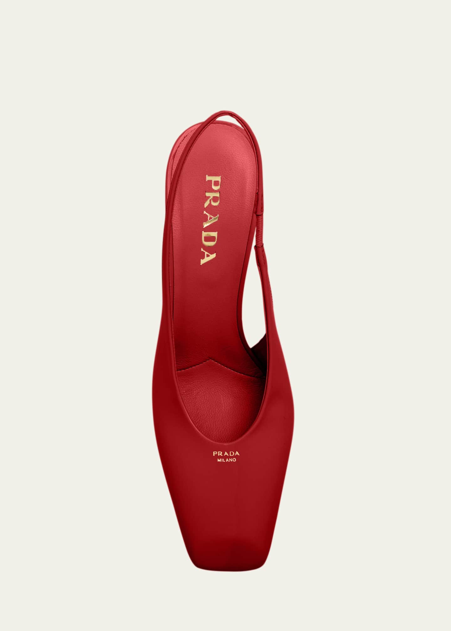 Prada Modellerie Vernice Patent Leather Slingback Pumps