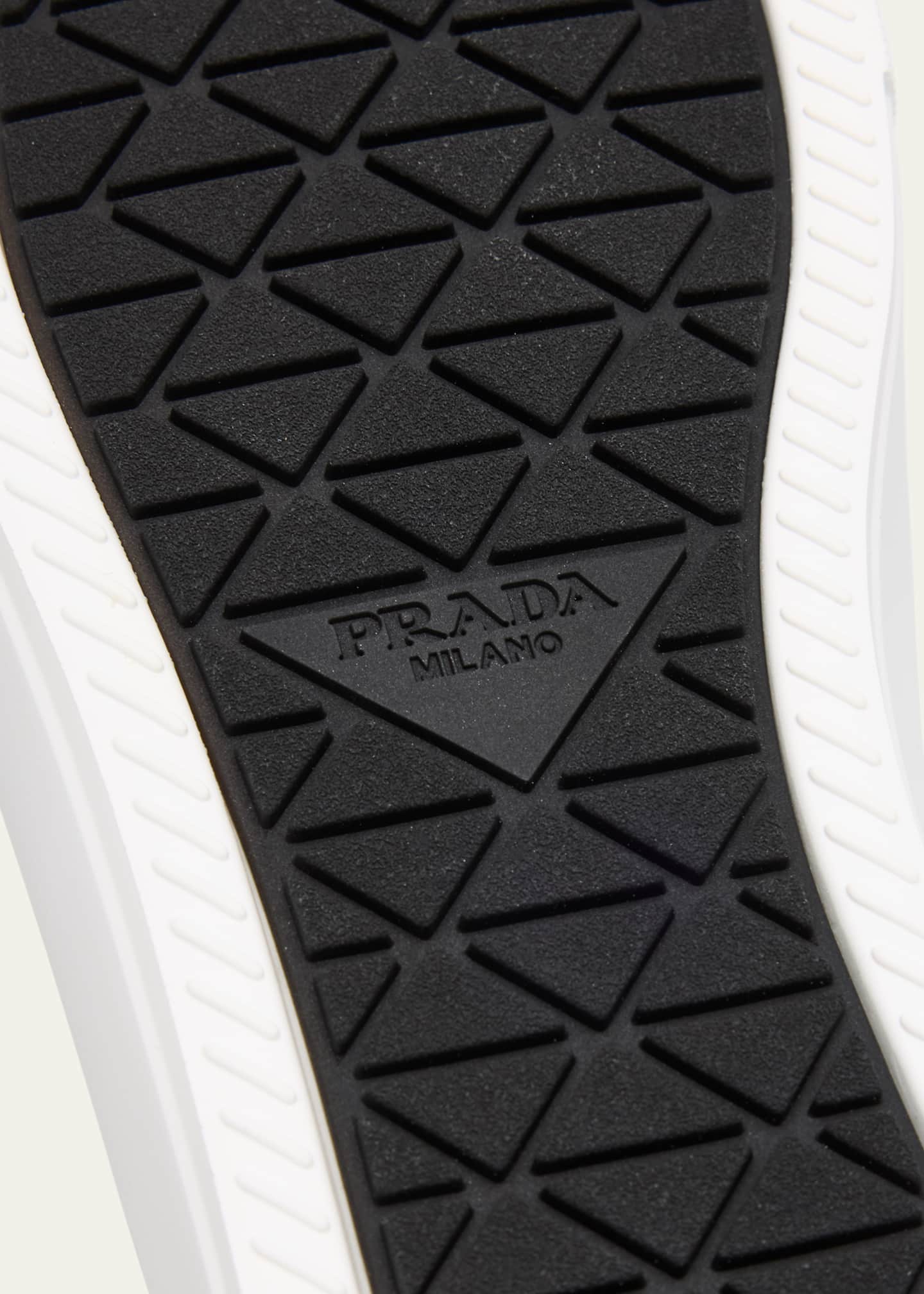 Prada Smash Naplak Leather Triangle Logo Low-Top Sneakers Image 5 of 6
