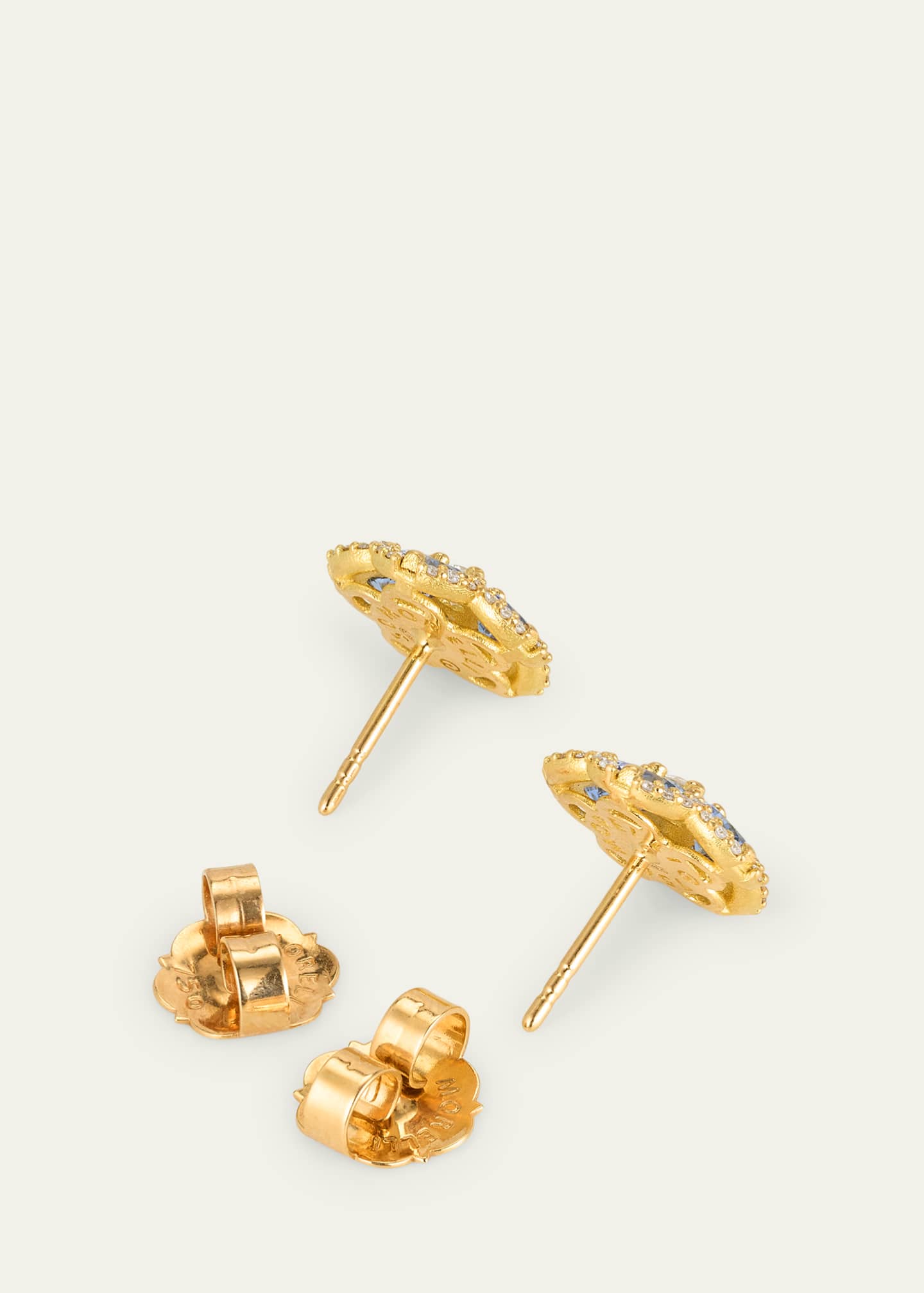 Paul Morelli Wild Child Sapphire and Diamond Stud Earrings Image 4 of 4