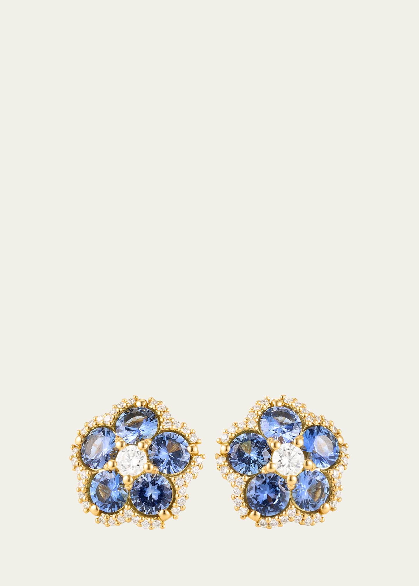 Paul Morelli Wild Child Sapphire and Diamond Stud Earrings Image 1 of 4