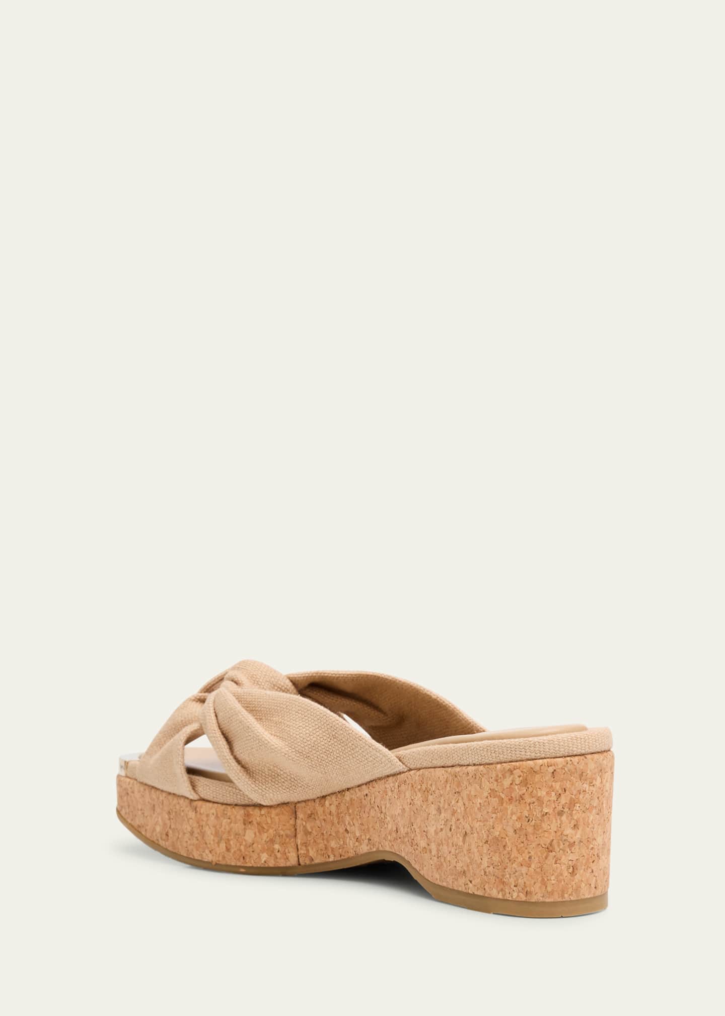 Jimmy Choo Avenue Crisscross Wedge Slide Sandals Image 2 of 4