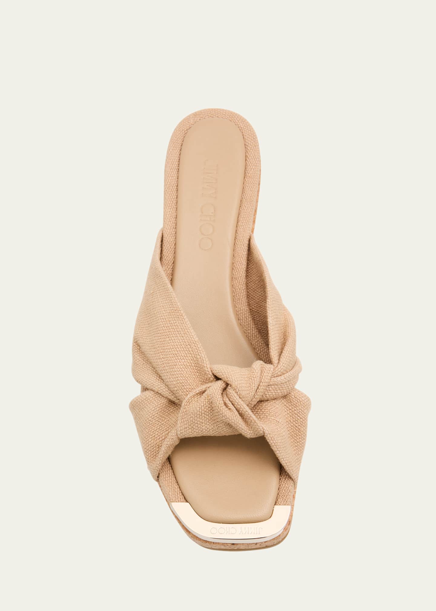 Jimmy Choo Avenue Crisscross Wedge Slide Sandals Image 4 of 4