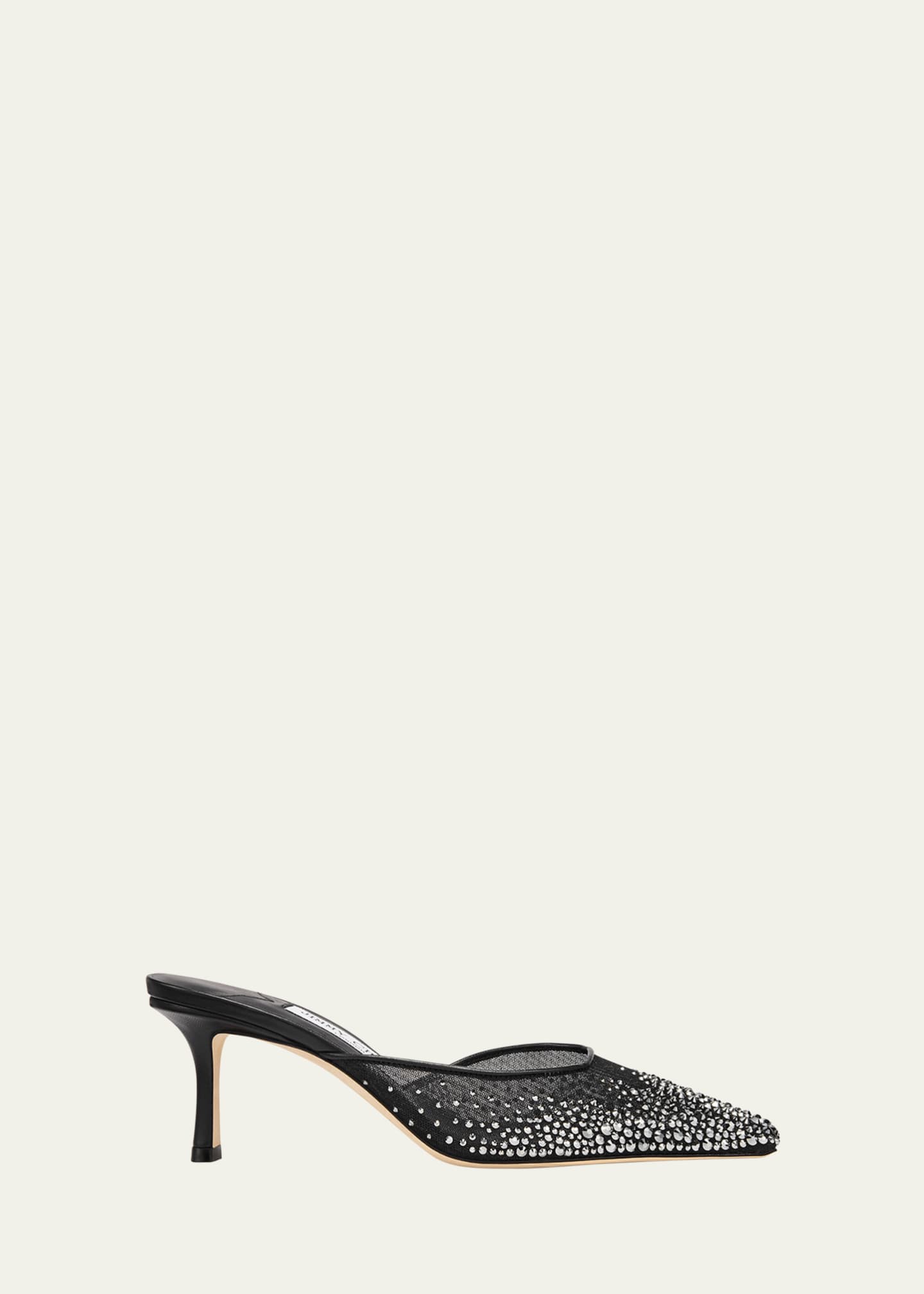 Jimmy Choo Vivi Crystal Mesh Mule Pumps