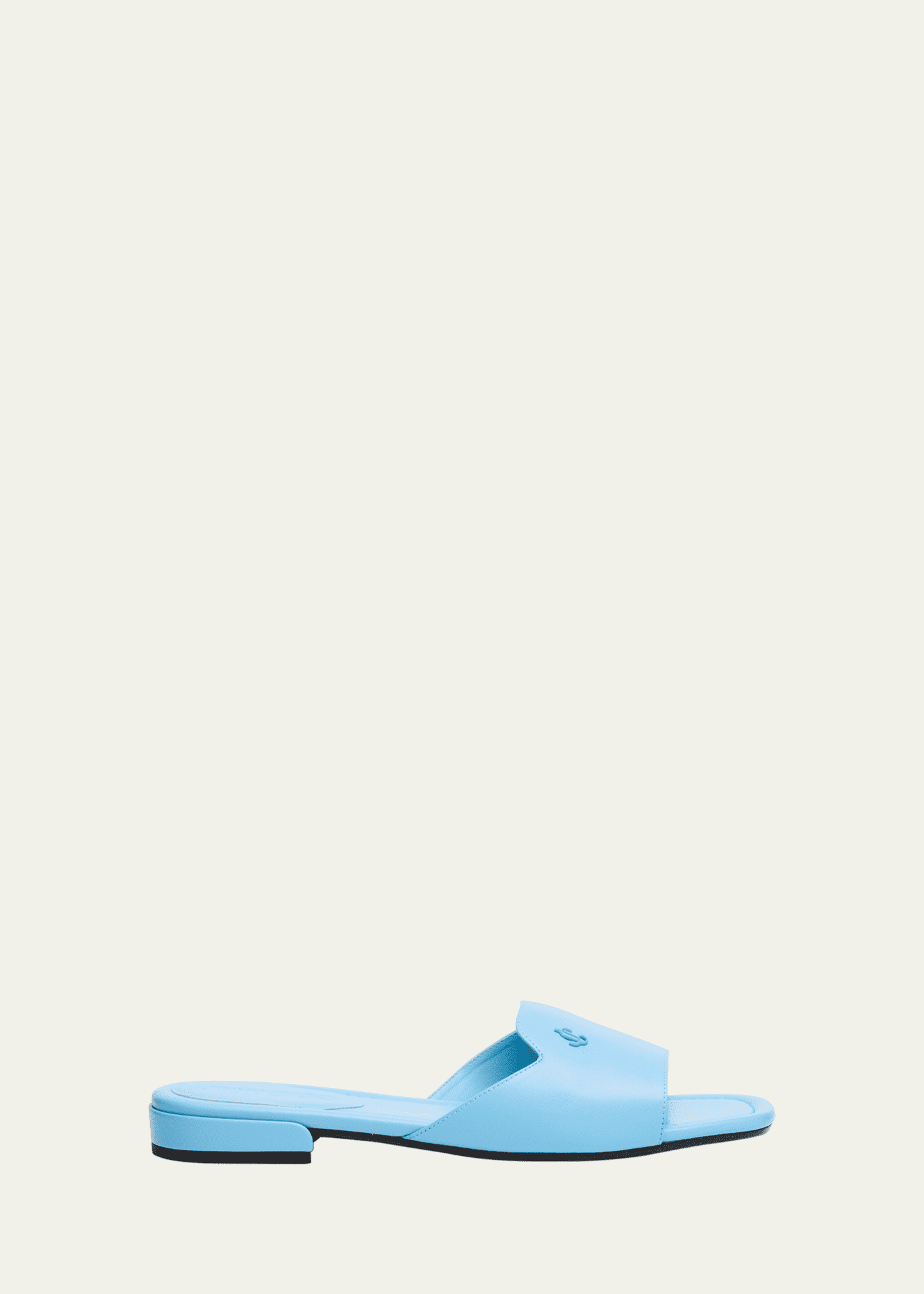 Jimmy Choo Dina Leather Flat Slide Style Image 1 of 6