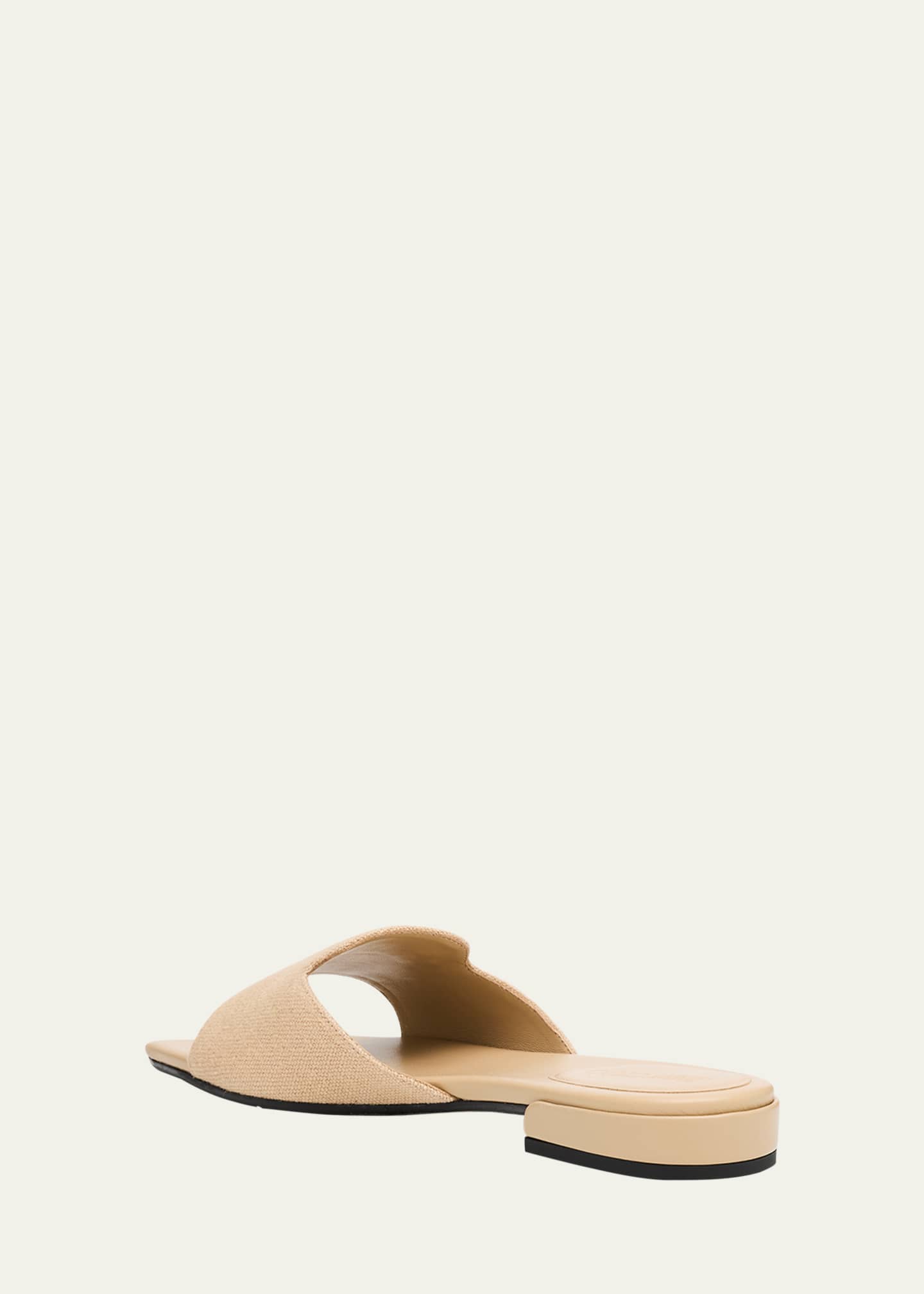 Jimmy Choo Dina Linen Flat Slide Style Image 4 of 6