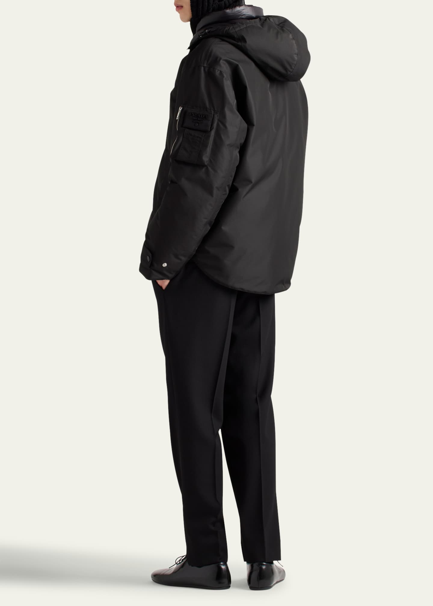 Prada Men's Tech Nylon Puffer Jacket Image 3 of 3