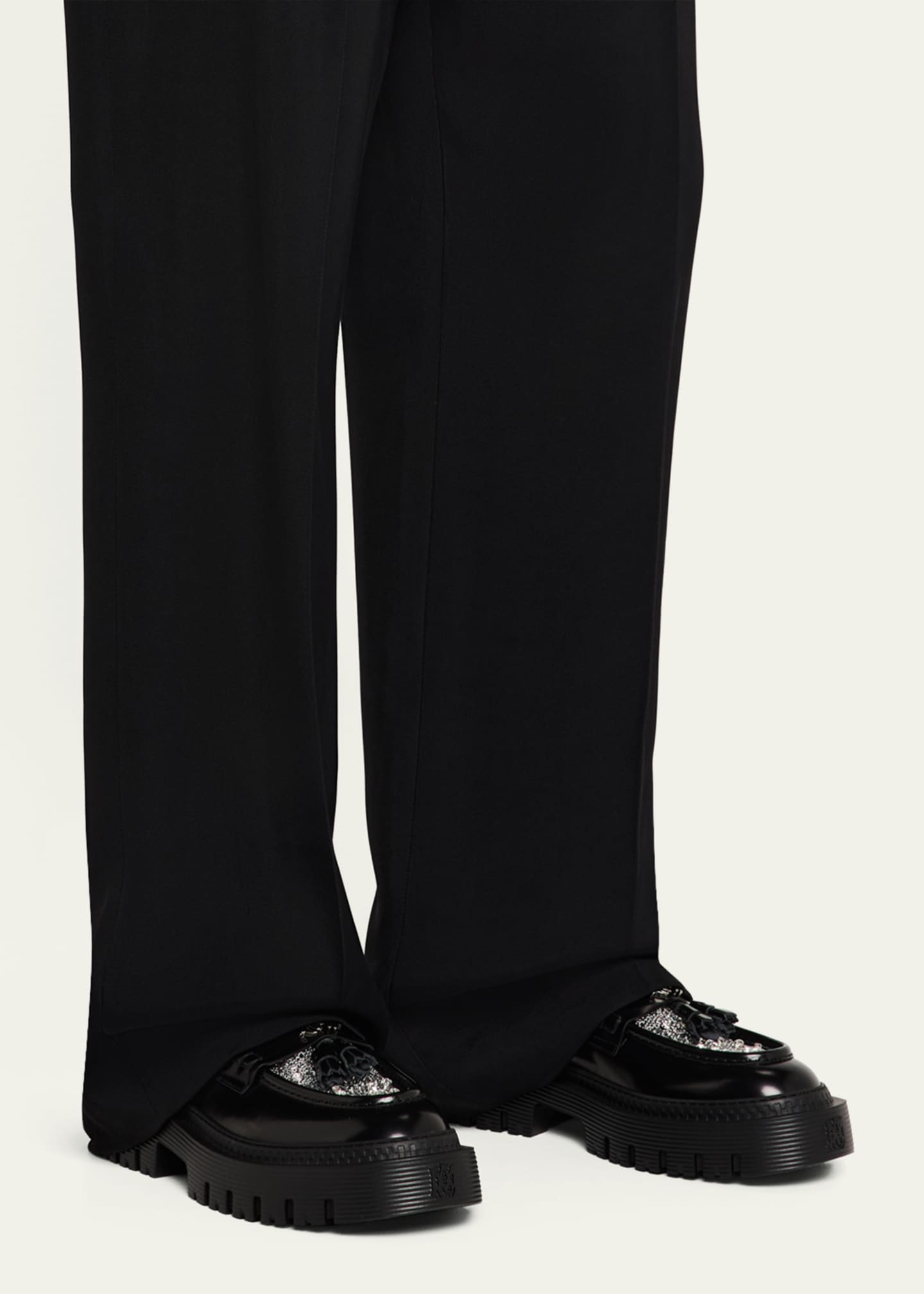 【関税込み】AMIRI ブラック Jumbo ローファー Amiri Jumbo Loafer in Black | FWRD
