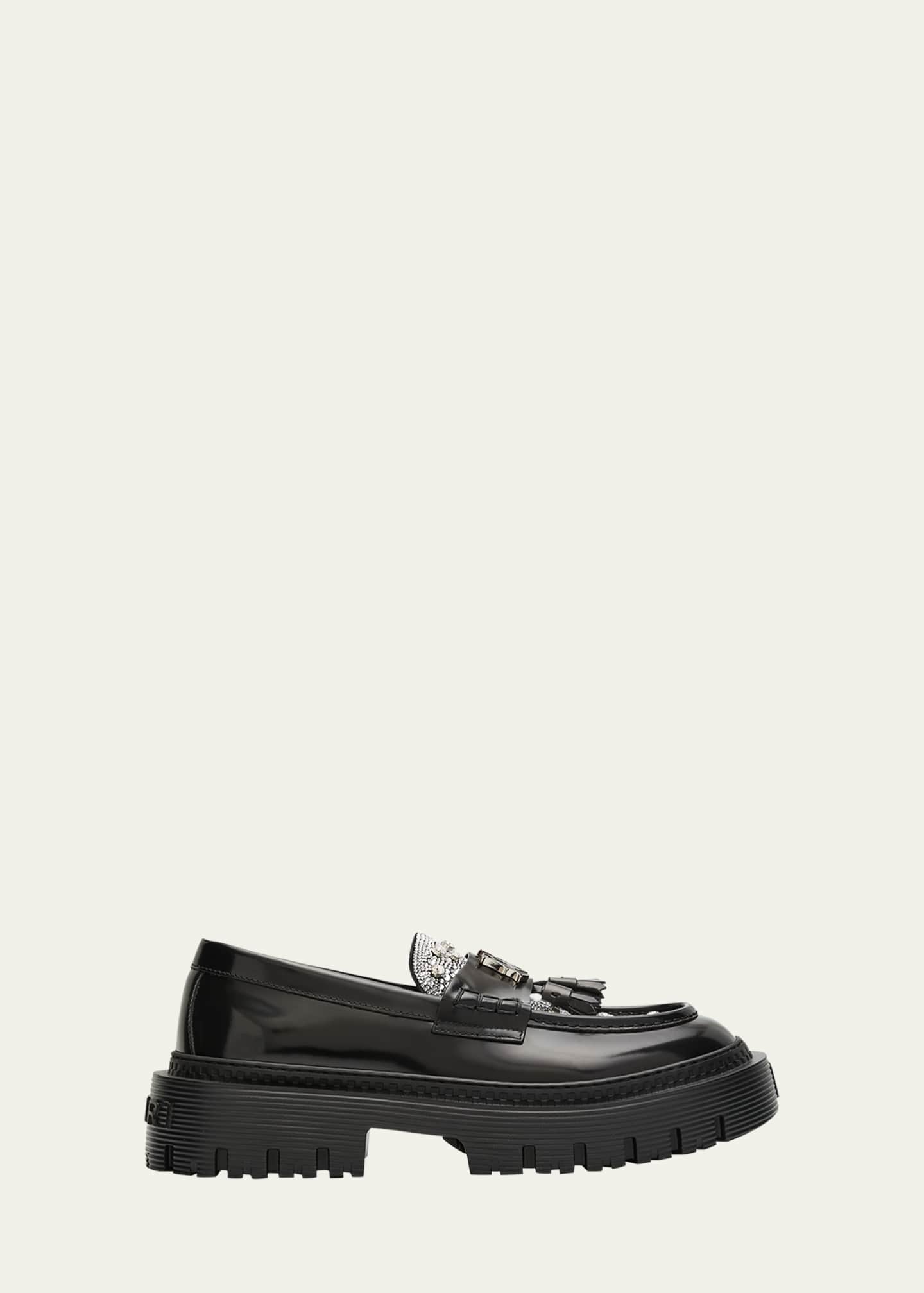 Amiri Men's MA Crystal Jumbo Tassel Loafers - Bergdorf Goodman