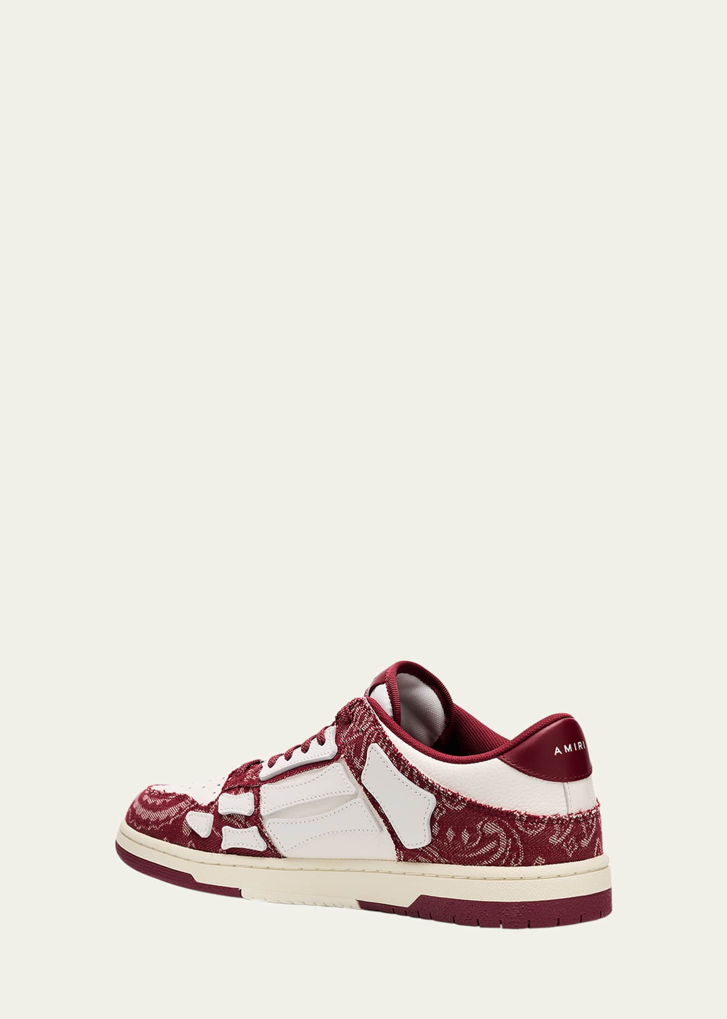 Amiri Men's Bandana Jacquard Skel Low-Top Sneakers Image 4 of 5