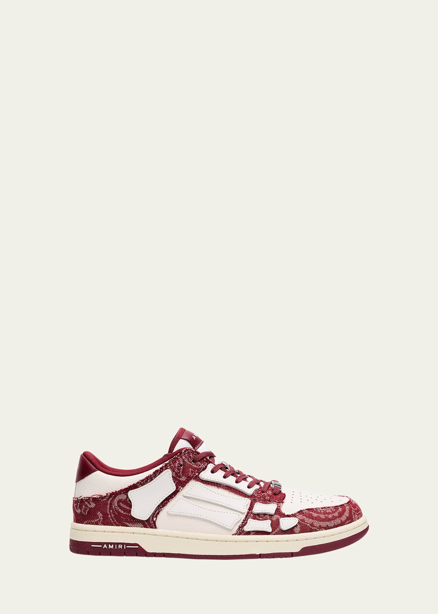Amiri Men's Bandana Jacquard Skel Low-Top Sneakers Image 1 of 5