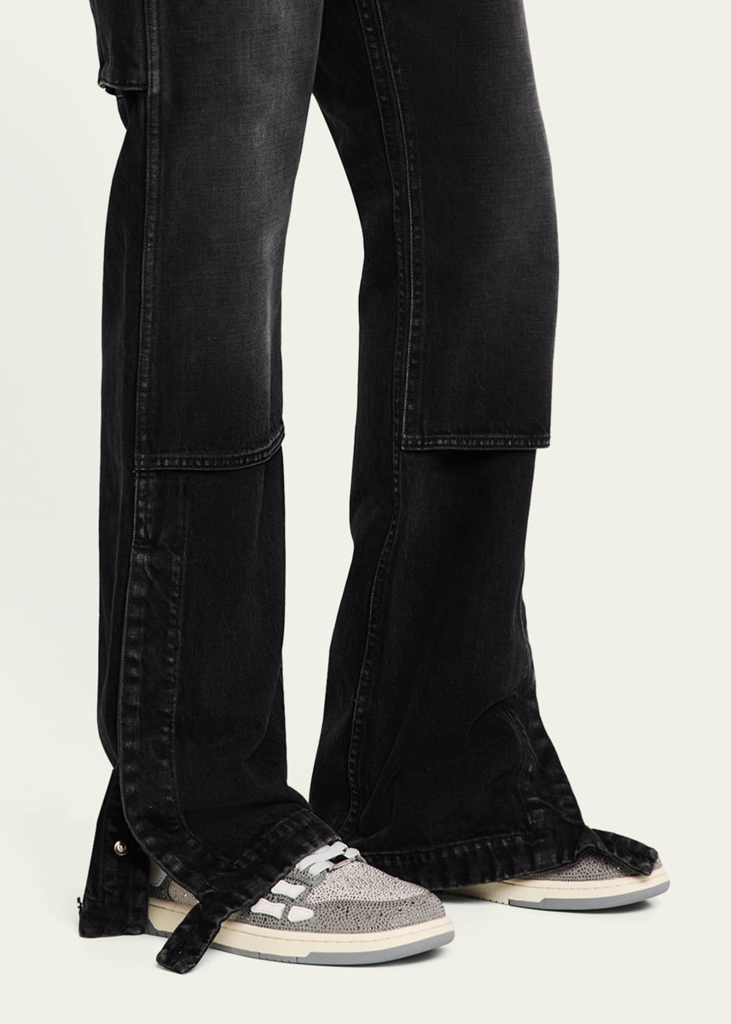 Amiri Men's Crystal Skel Low-Top Sneakers Image 3 of 5