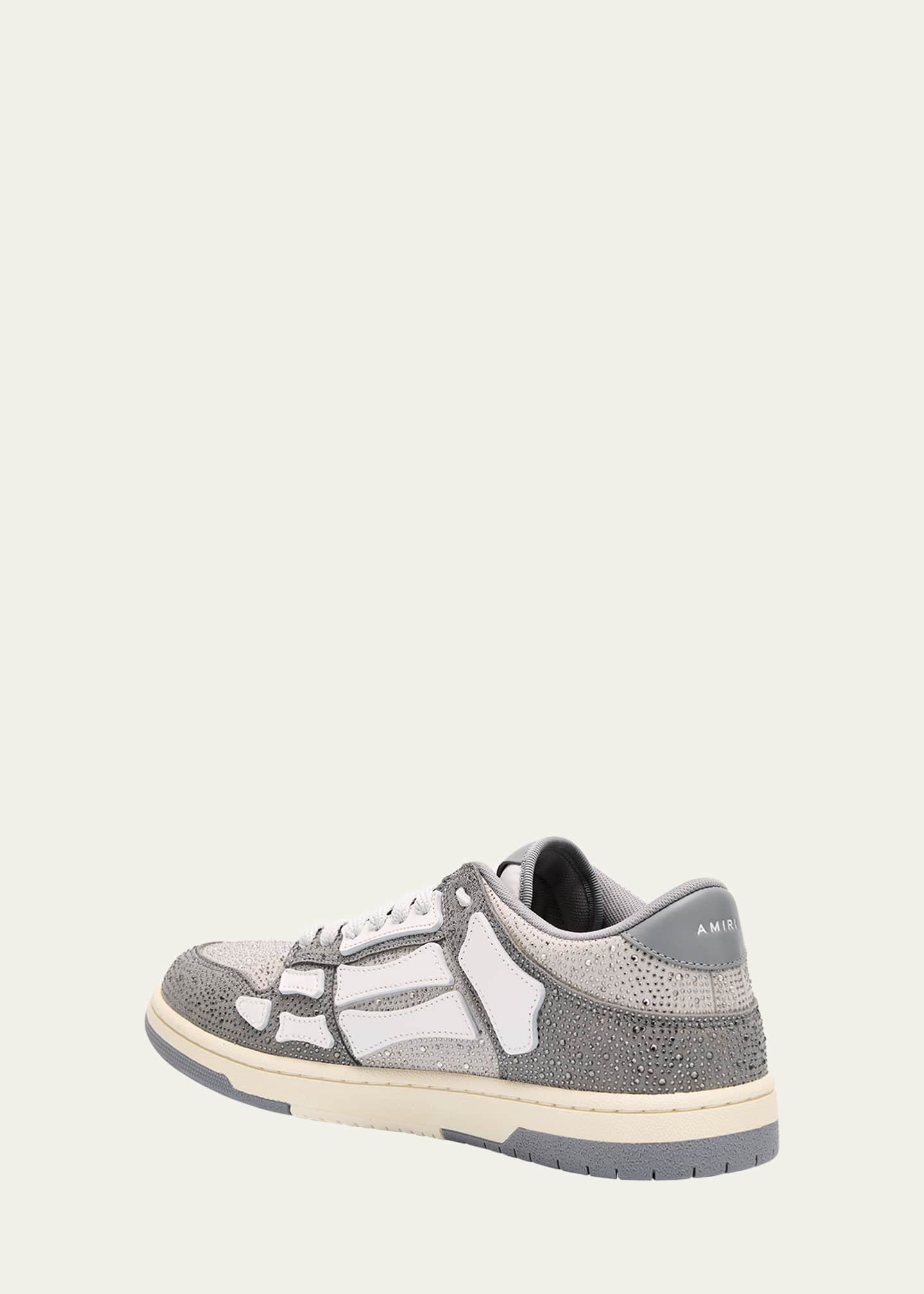 Amiri Men's Crystal Skel Low-Top Sneakers Image 4 of 5