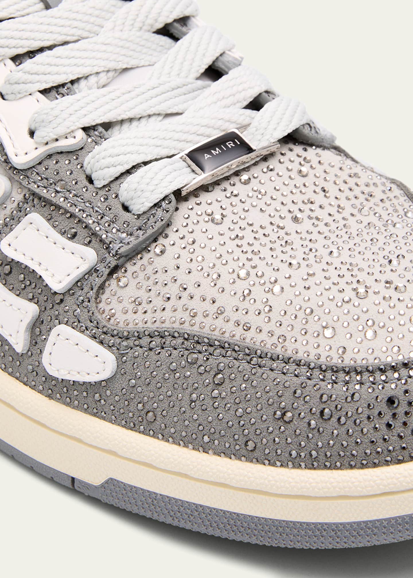 Amiri Men's Crystal Skel Low-Top Sneakers Image 5 of 5