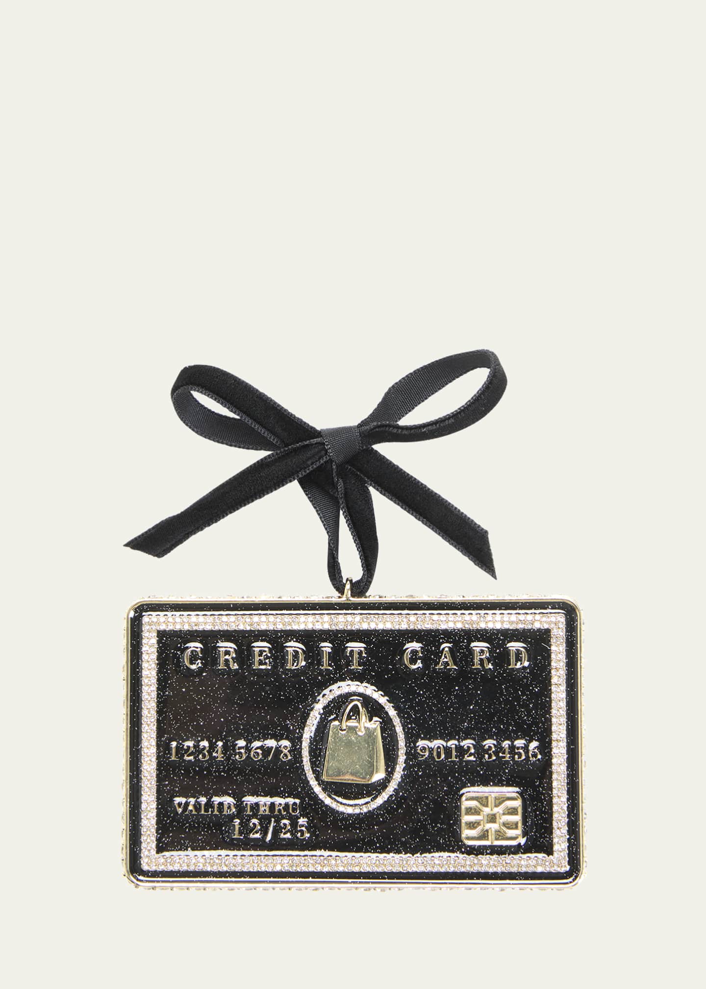 BaubleBar Black Credit Card Christmas Ornament Image 1 of 2