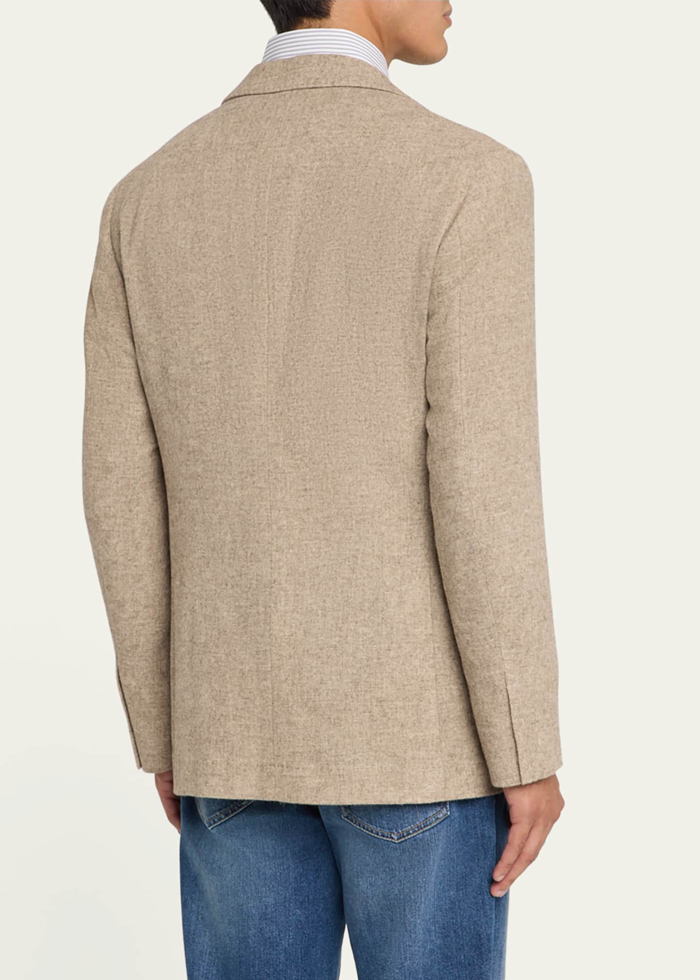 Brunello Cucinelli Men's Yak Wool Single-Breasted Sport Coat Image 3 of 5