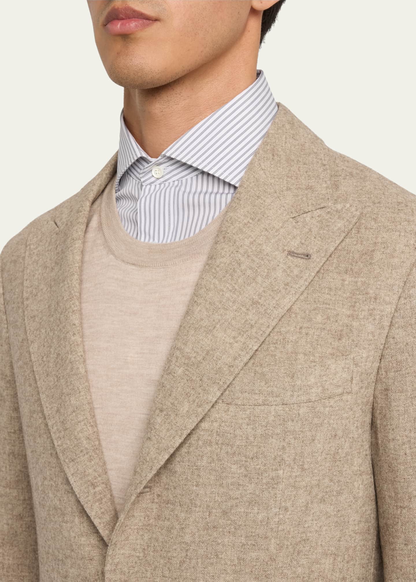 Brunello Cucinelli Men's Yak Wool Single-Breasted Sport Coat Image 5 of 5