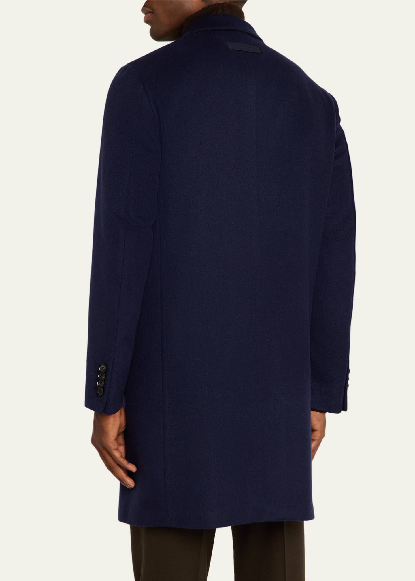 ZEGNA Men's Oasi Cashmere Overcoat Image 3 of 5