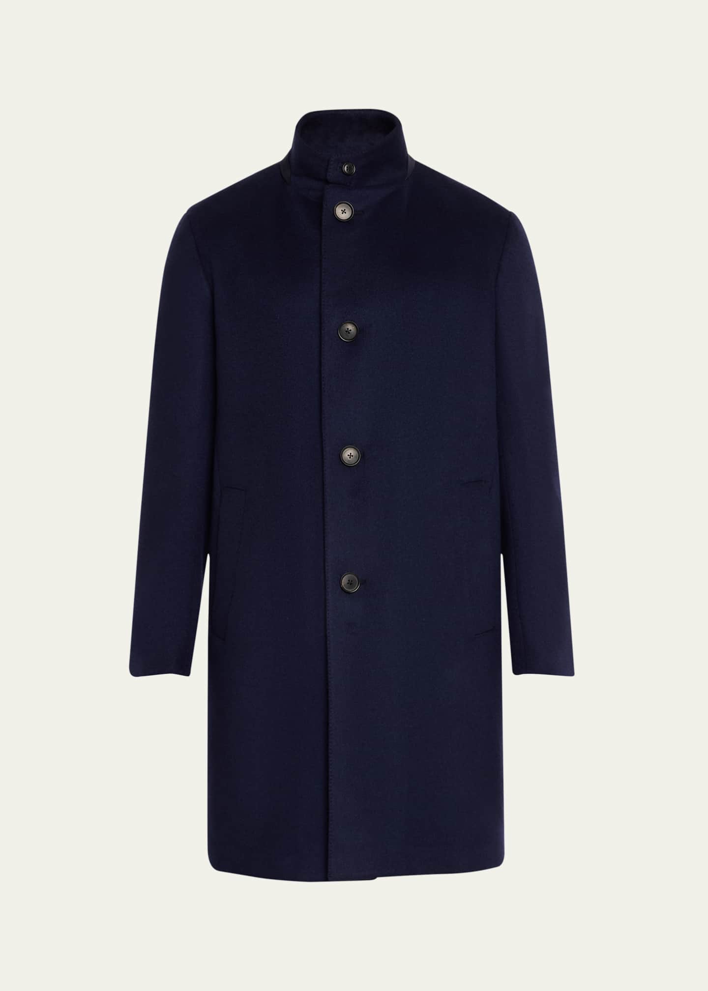 ZEGNA Men's Oasi Cashmere Overcoat Image 1 of 5