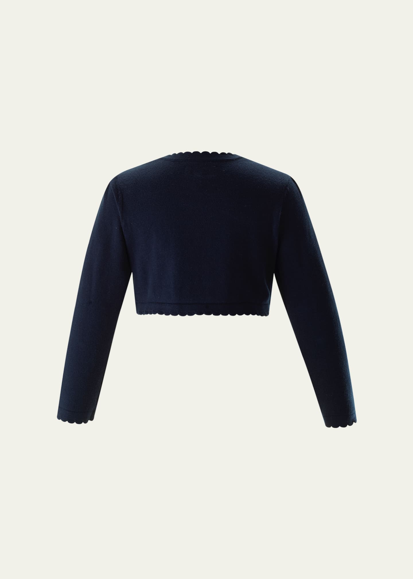 Rachel Riley Girl's Scalloped Trim Bolero, Size 2-10 Image 2 of 2