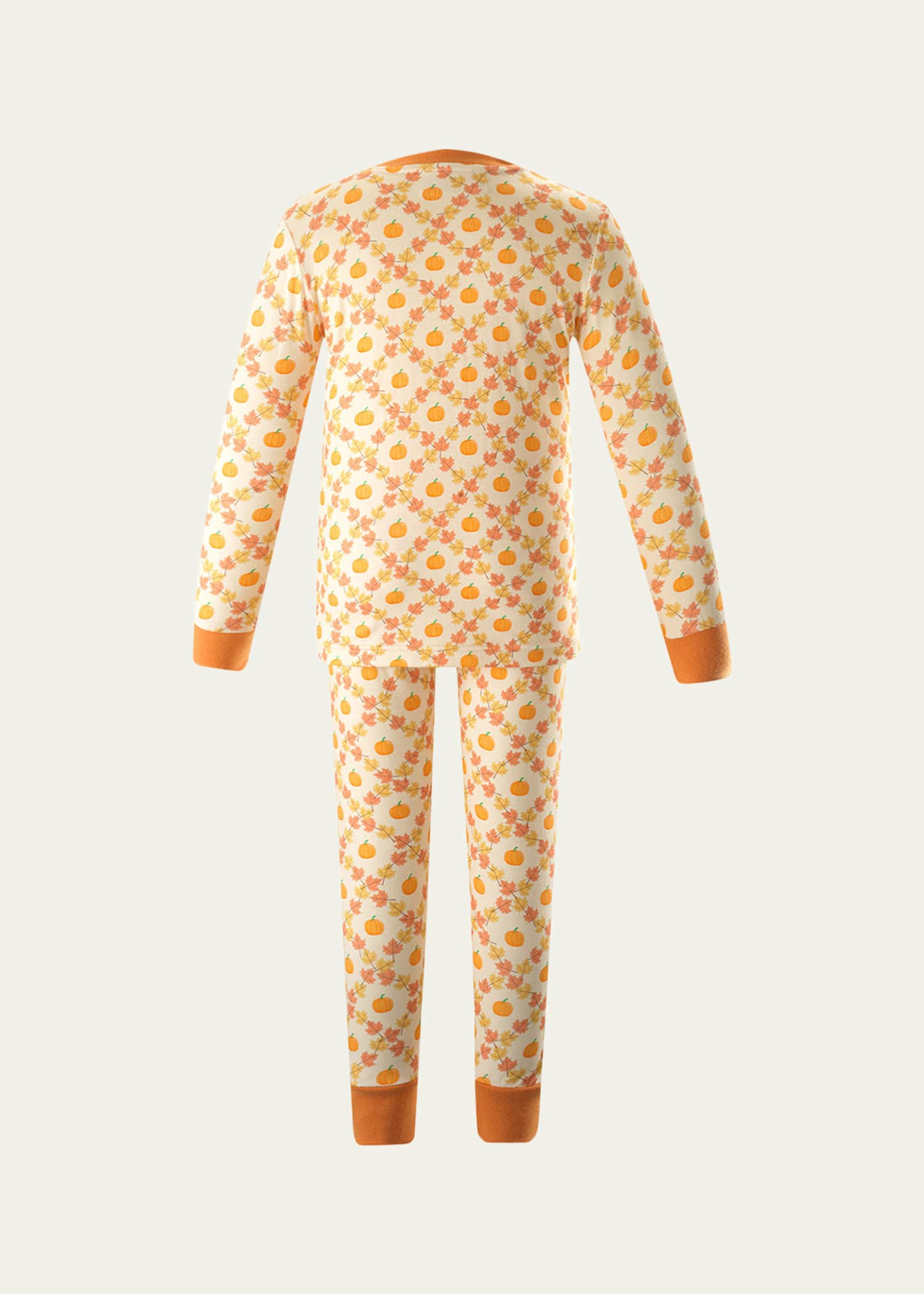 Rachel Riley Kid's Pumpkin-Print Pajama Set, Size 2-10 Image 2 of 5