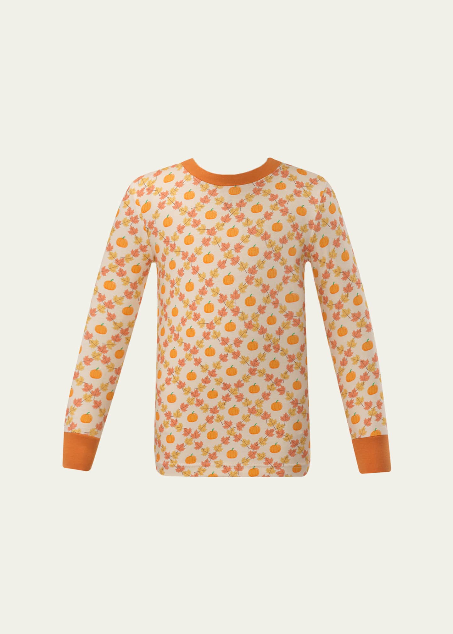 Rachel Riley Kid's Pumpkin-Print Pajama Set, Size 2-10 Image 3 of 5
