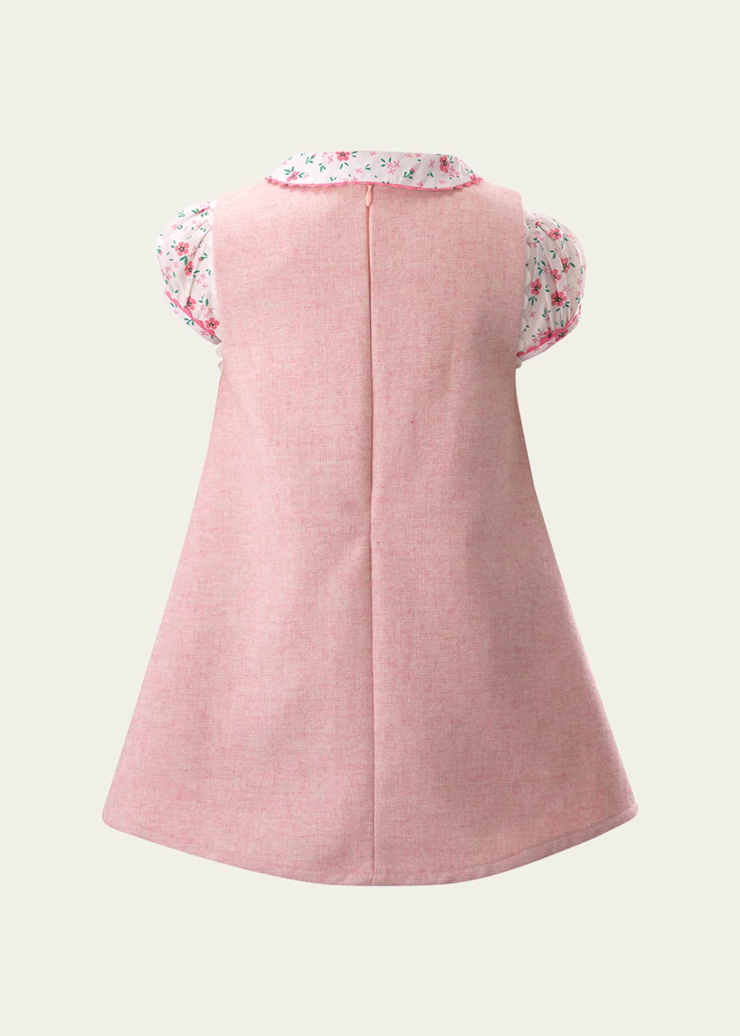 Rachel Riley Girl's Tweed Pinafore Dress & Top Set, Size 2-14 Image 2 of 3